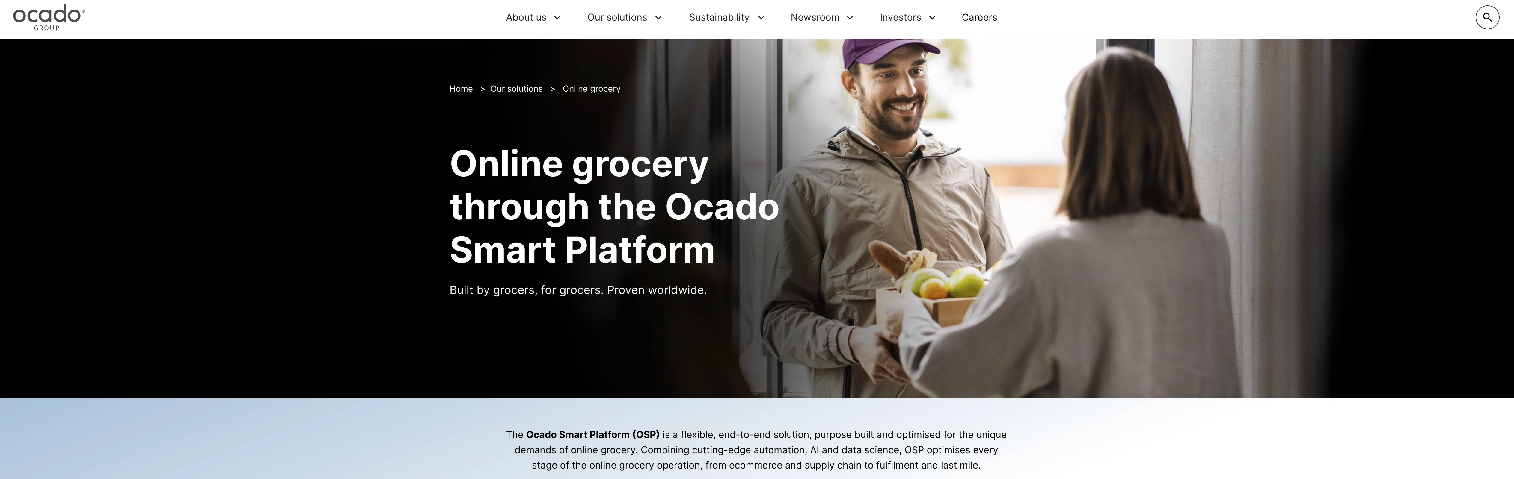 Ocado Smart Platform screenshot