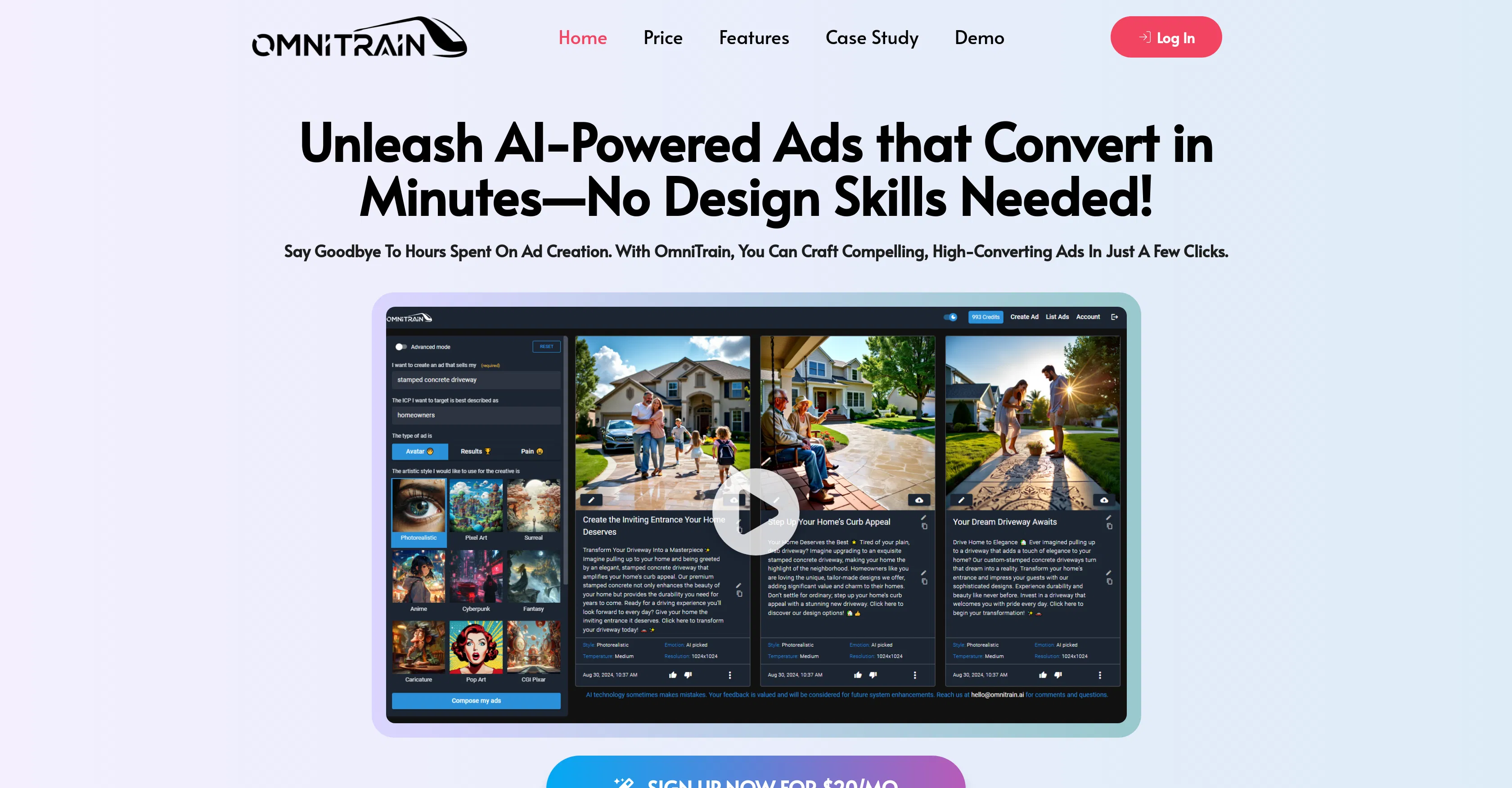 Omnitrain screenshot