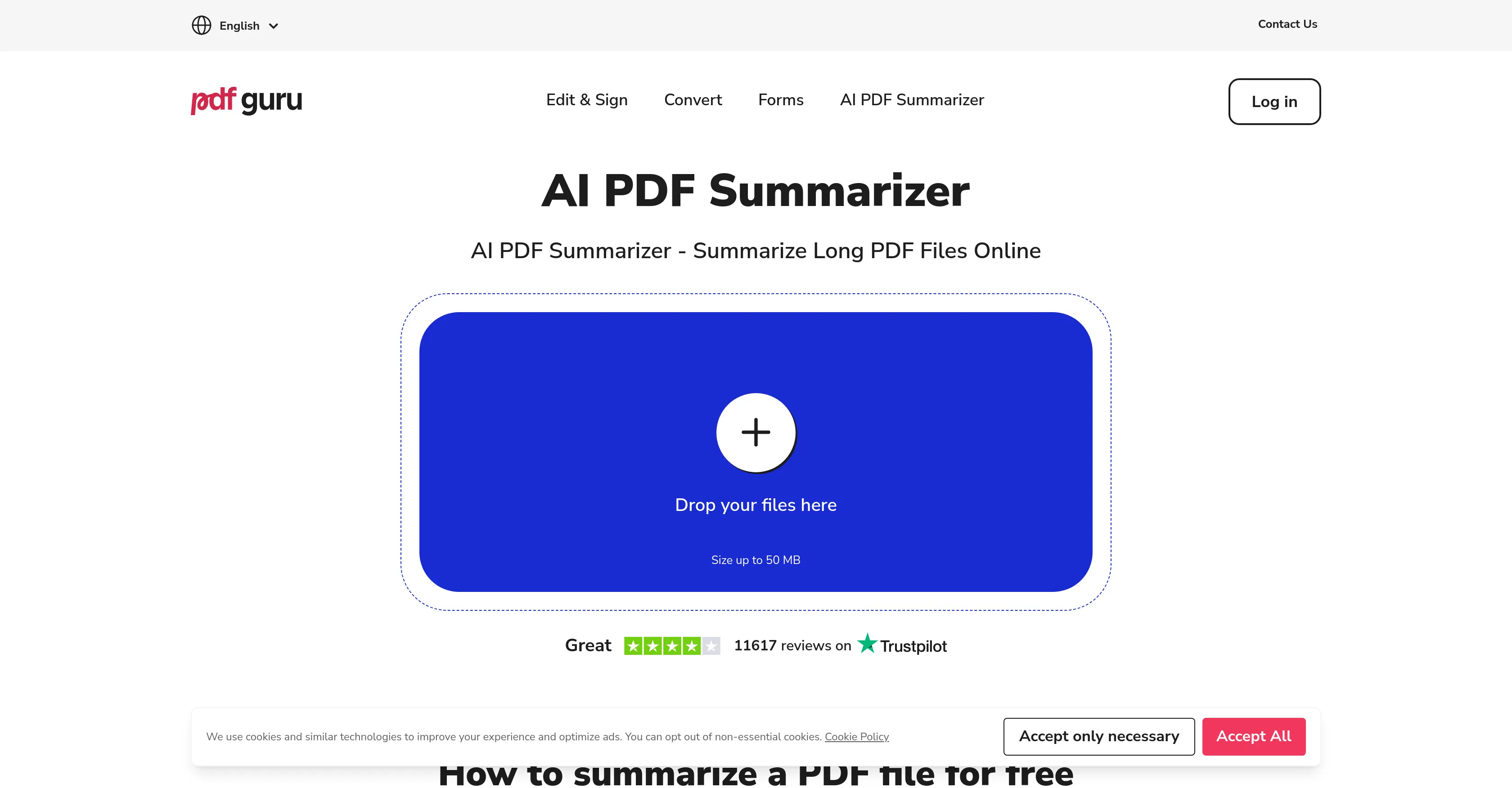 PDF Guru - AI PDF Summarizer screenshot