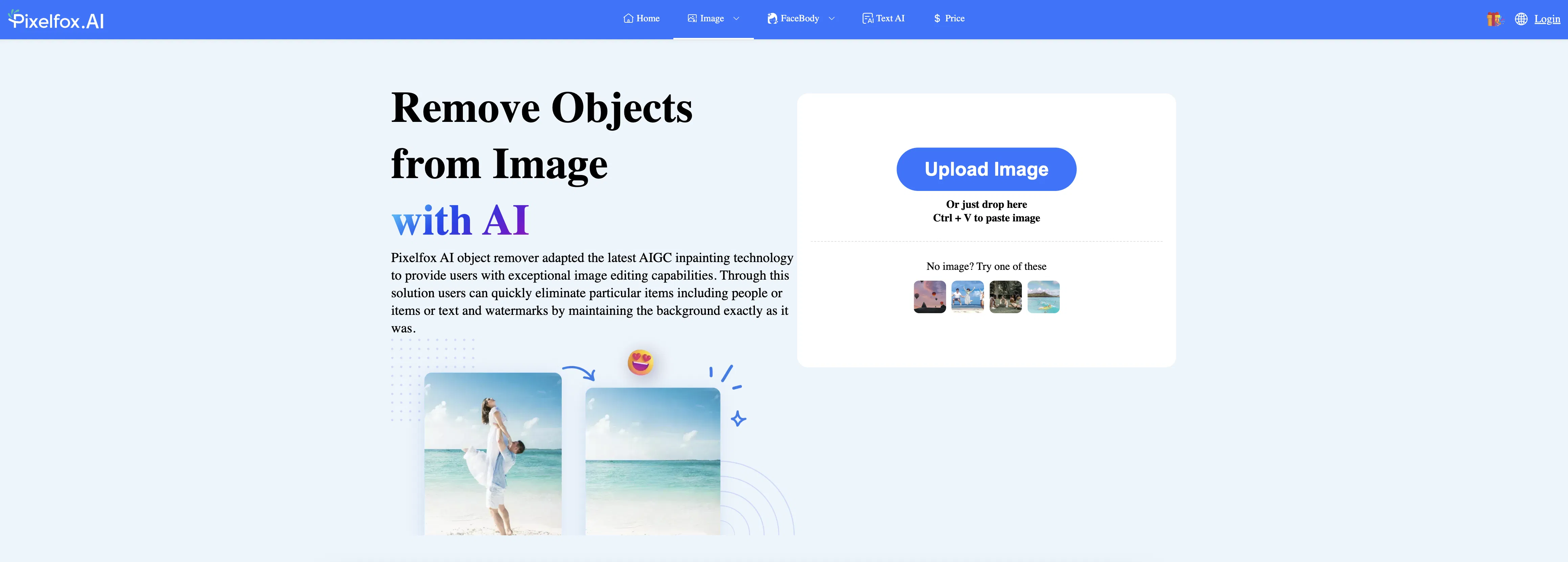 Pixelfox Objects Remover screenshot