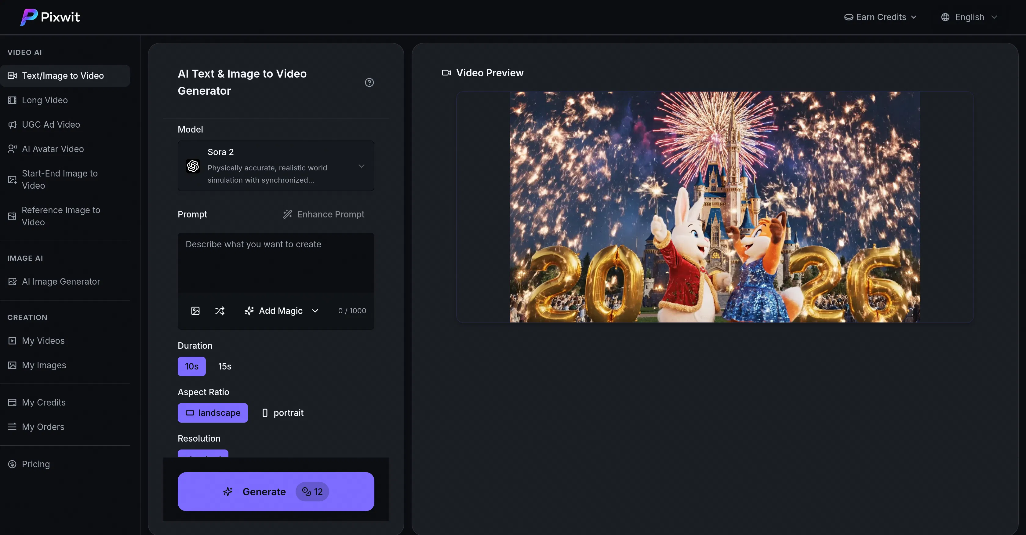 Pixwit AI screenshot