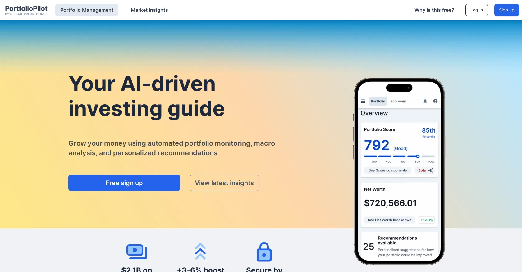 Portfolio Pilot screenshot