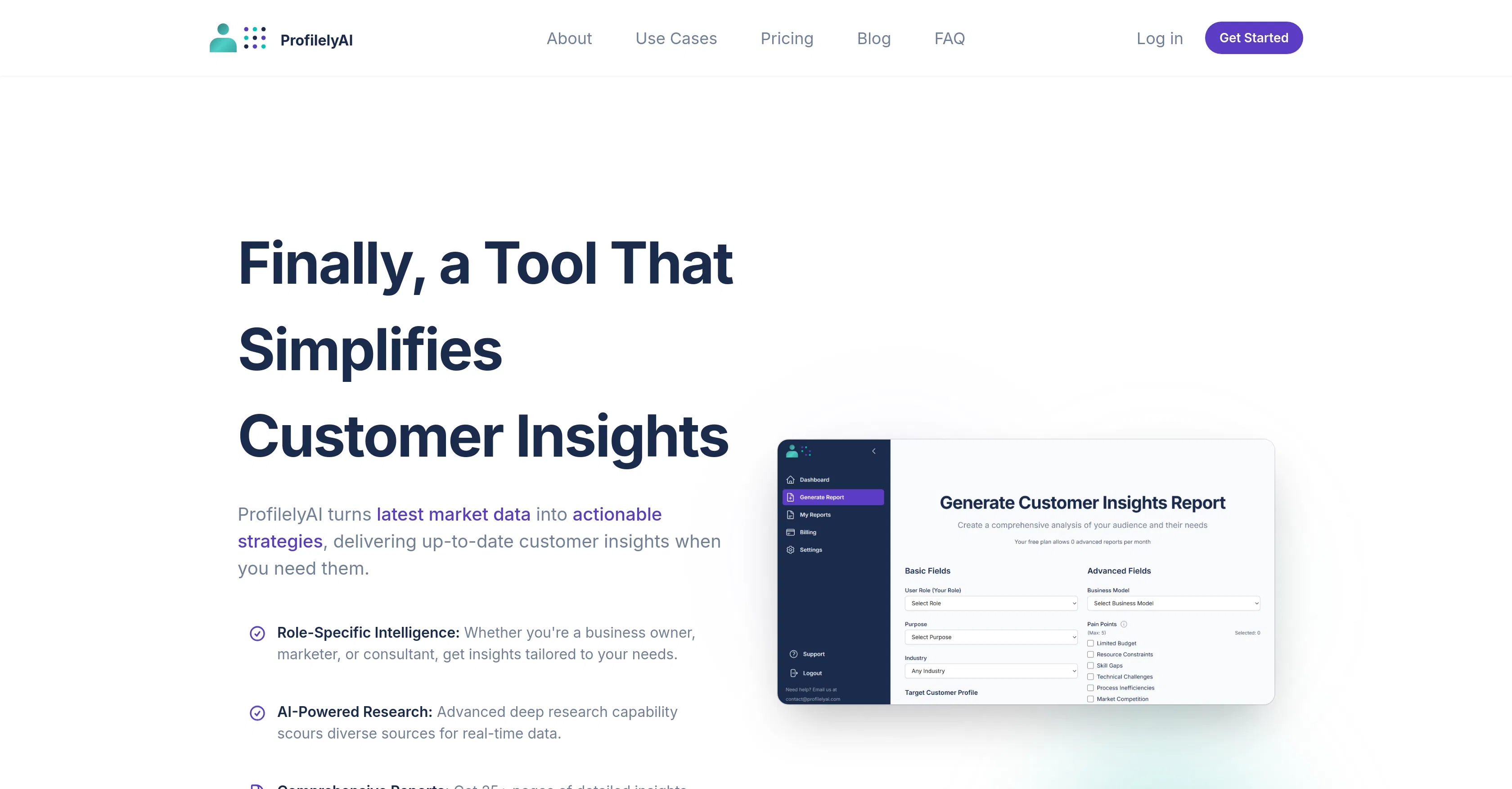 ProfilelyAI screenshot