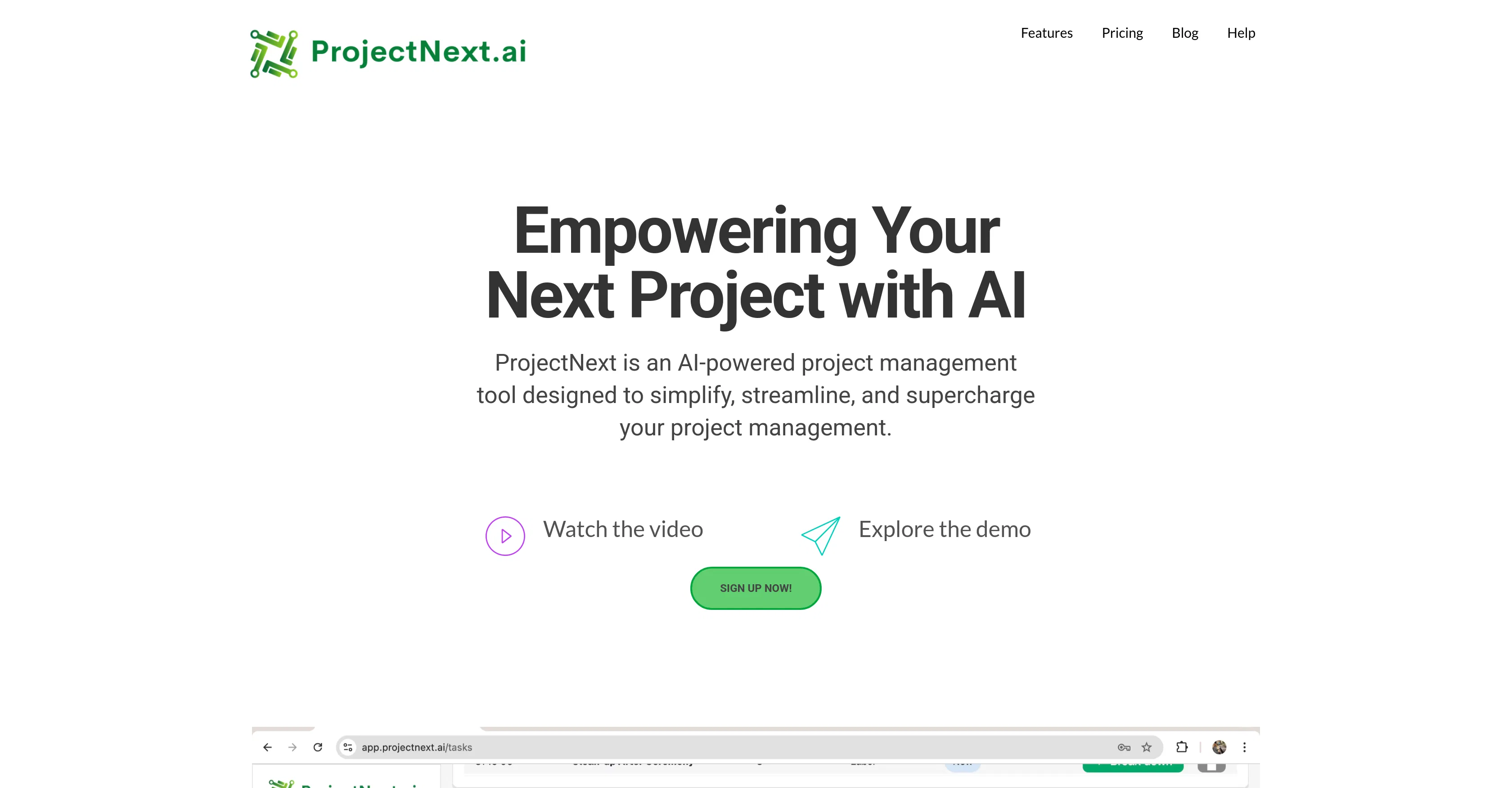 ProjectNext screenshot