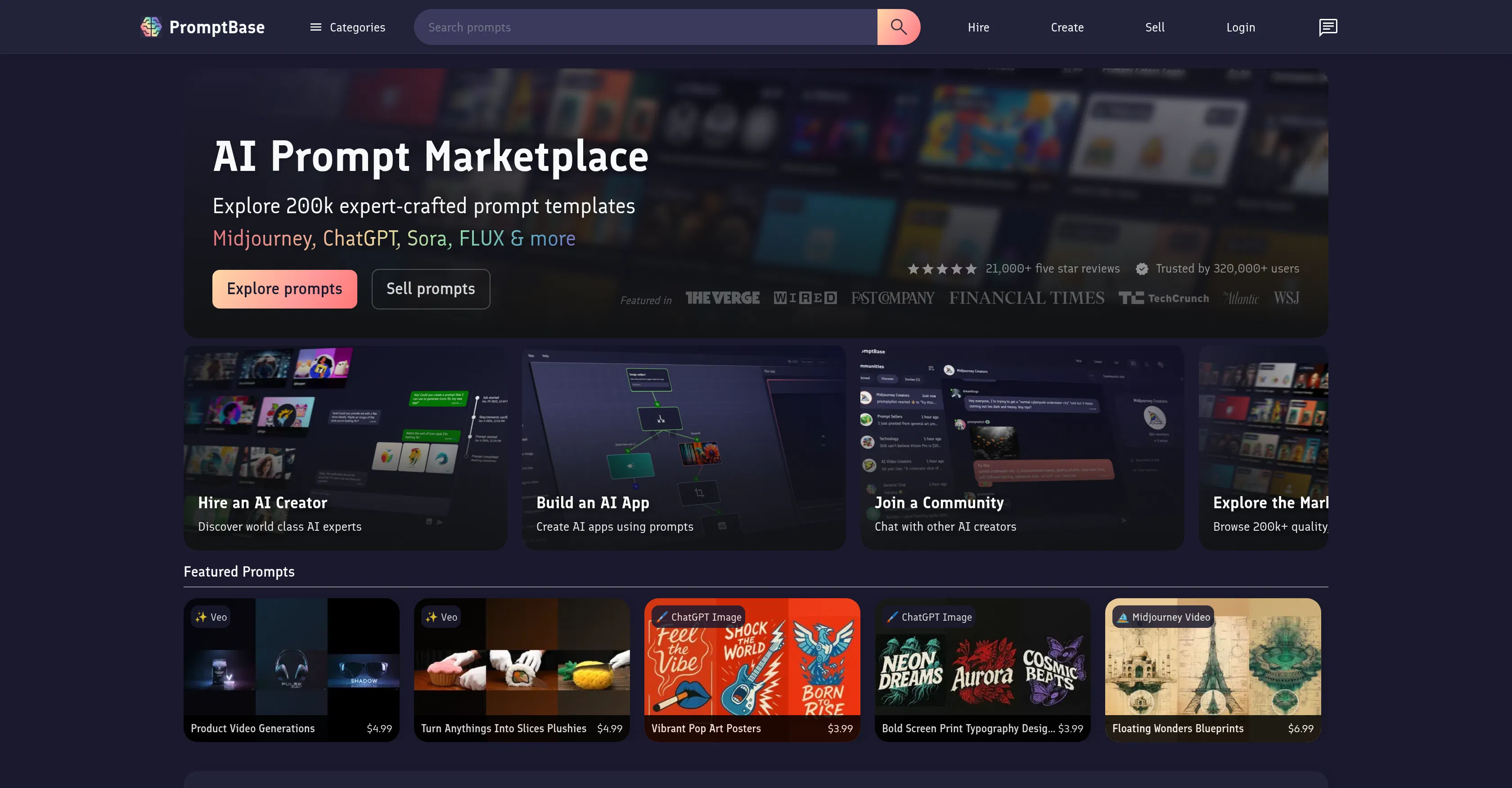 PromptBase screenshot
