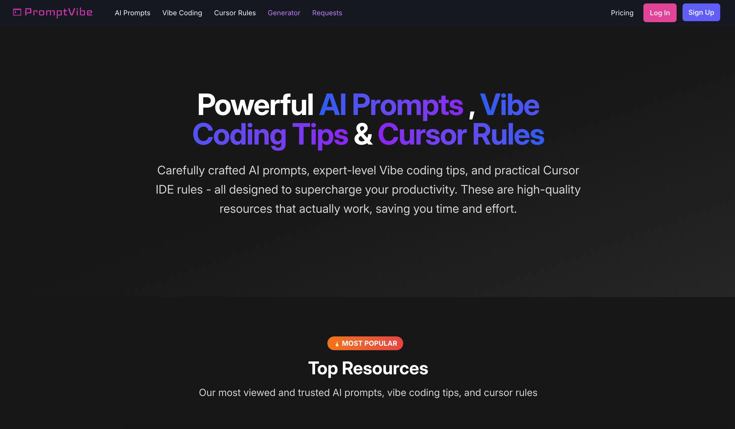 PromptVibe screenshot