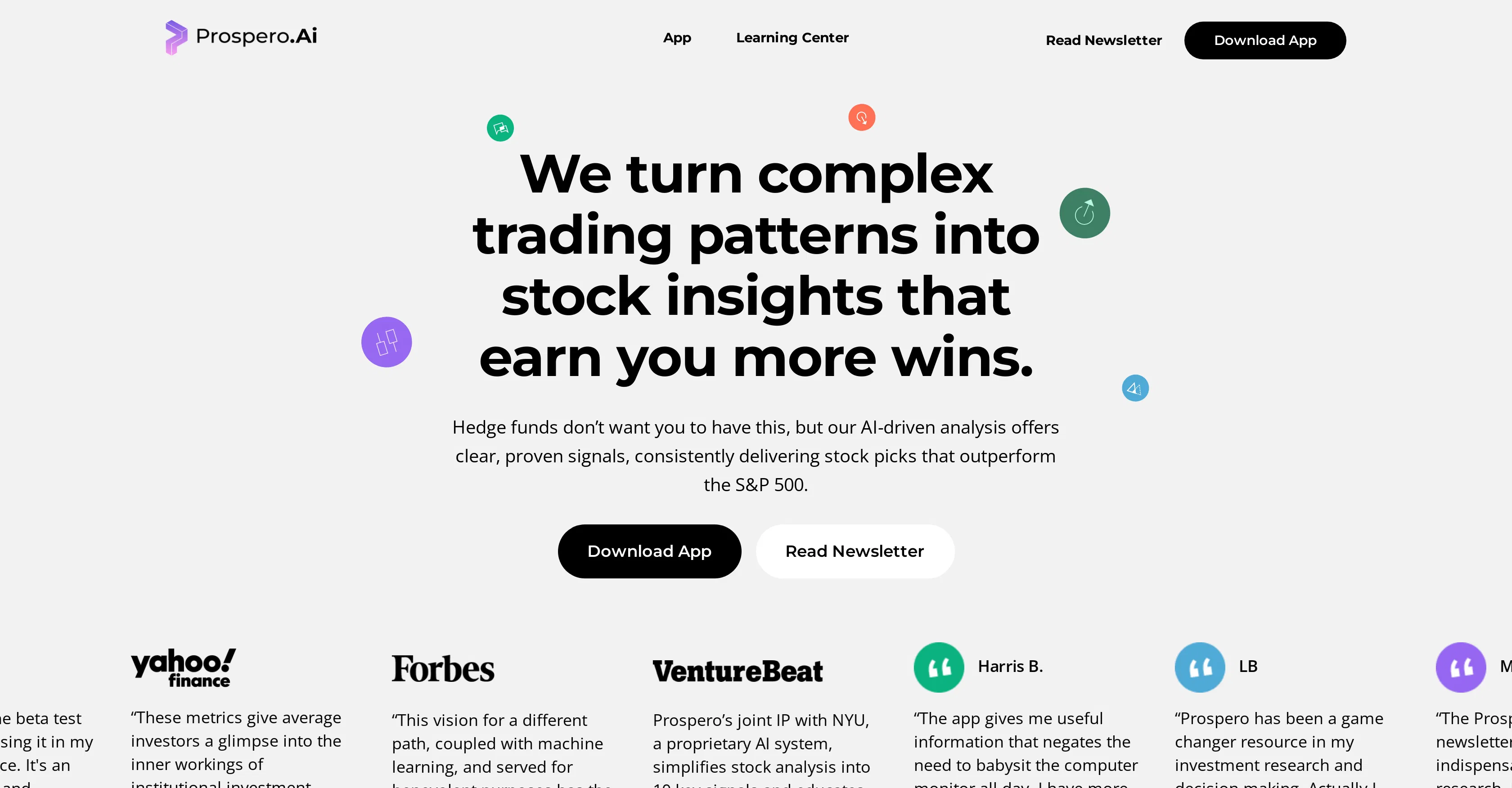 Prospero.ai screenshot