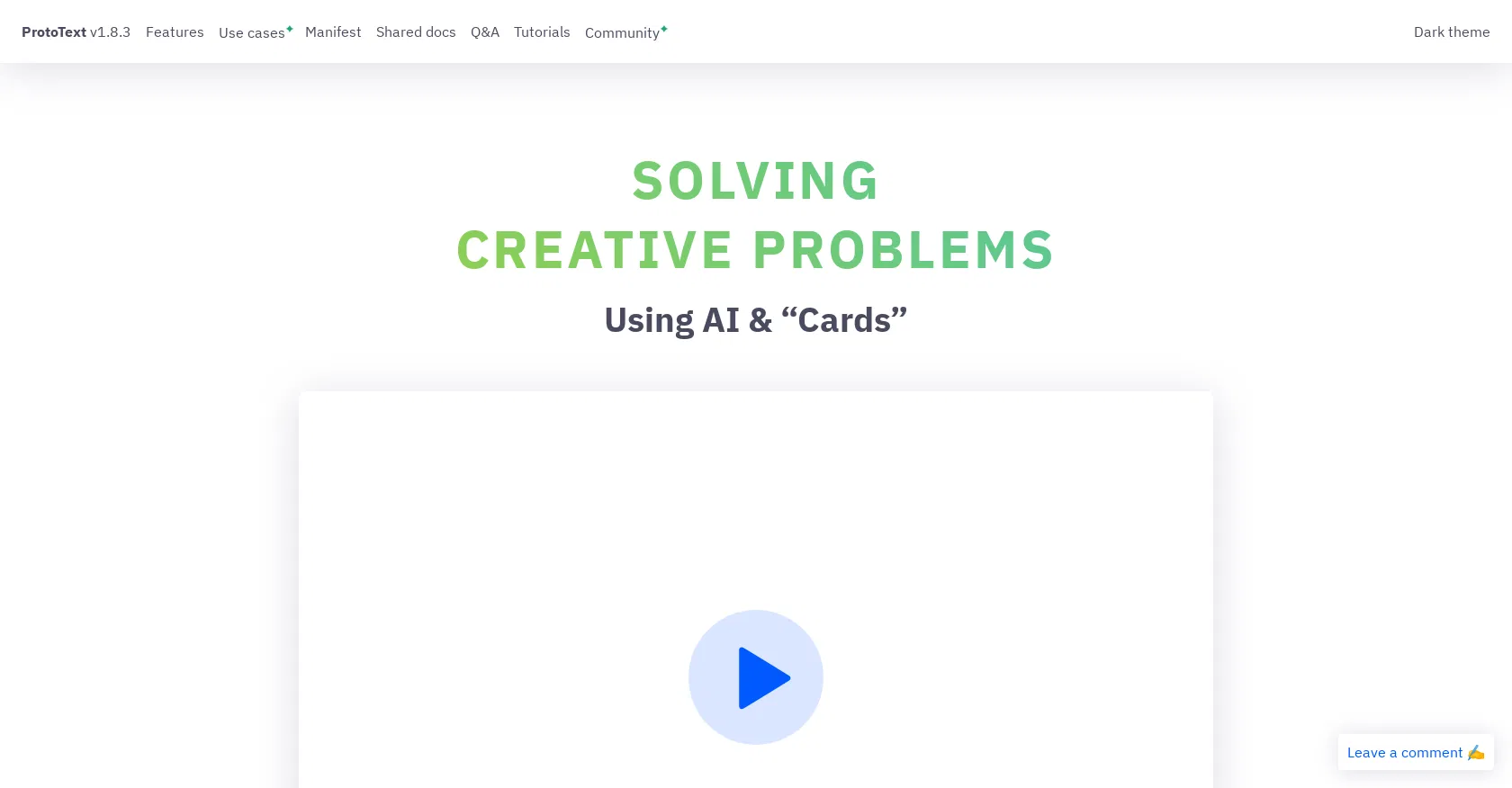 Prototext screenshot