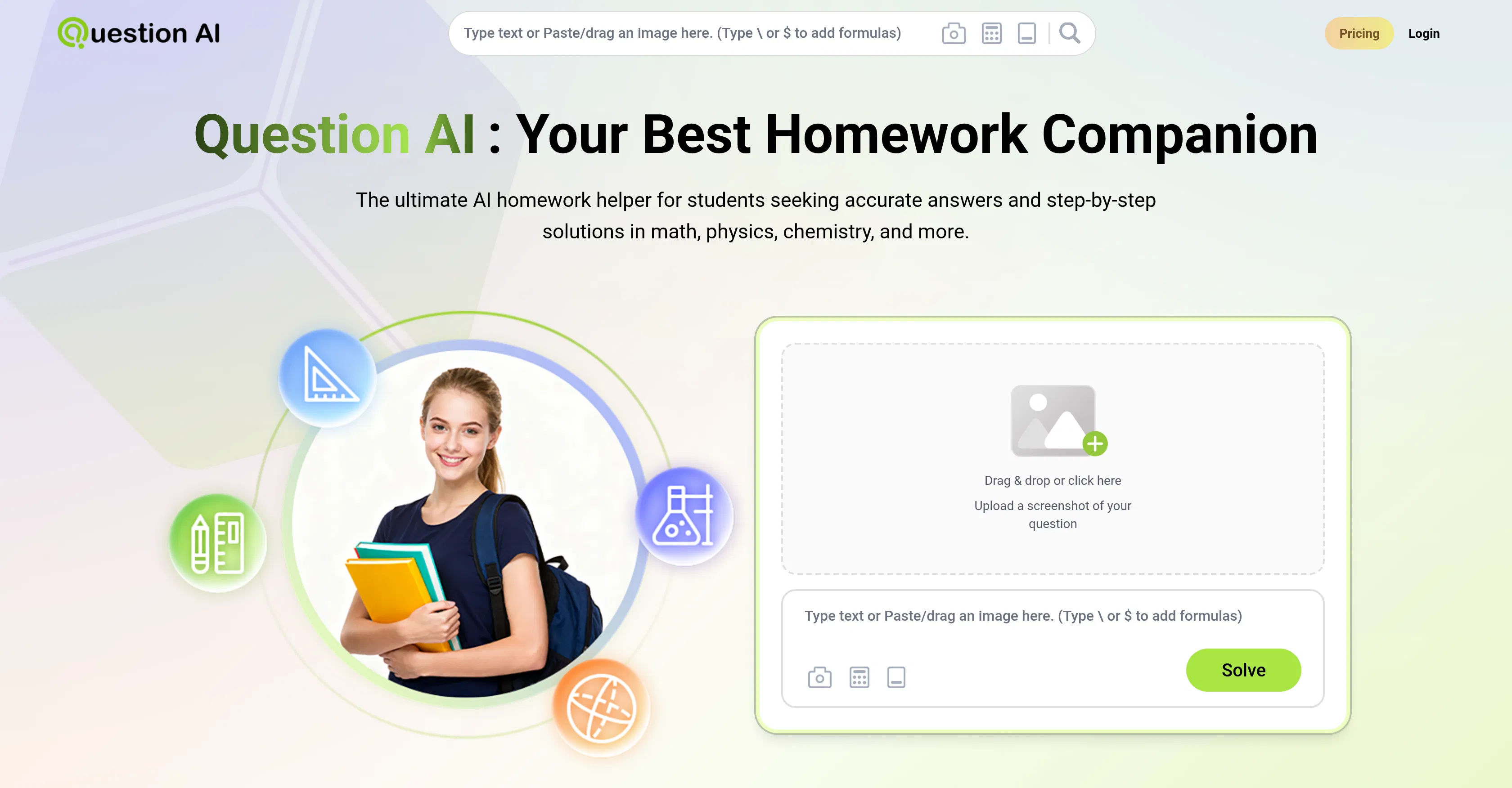 Question AI screenshot