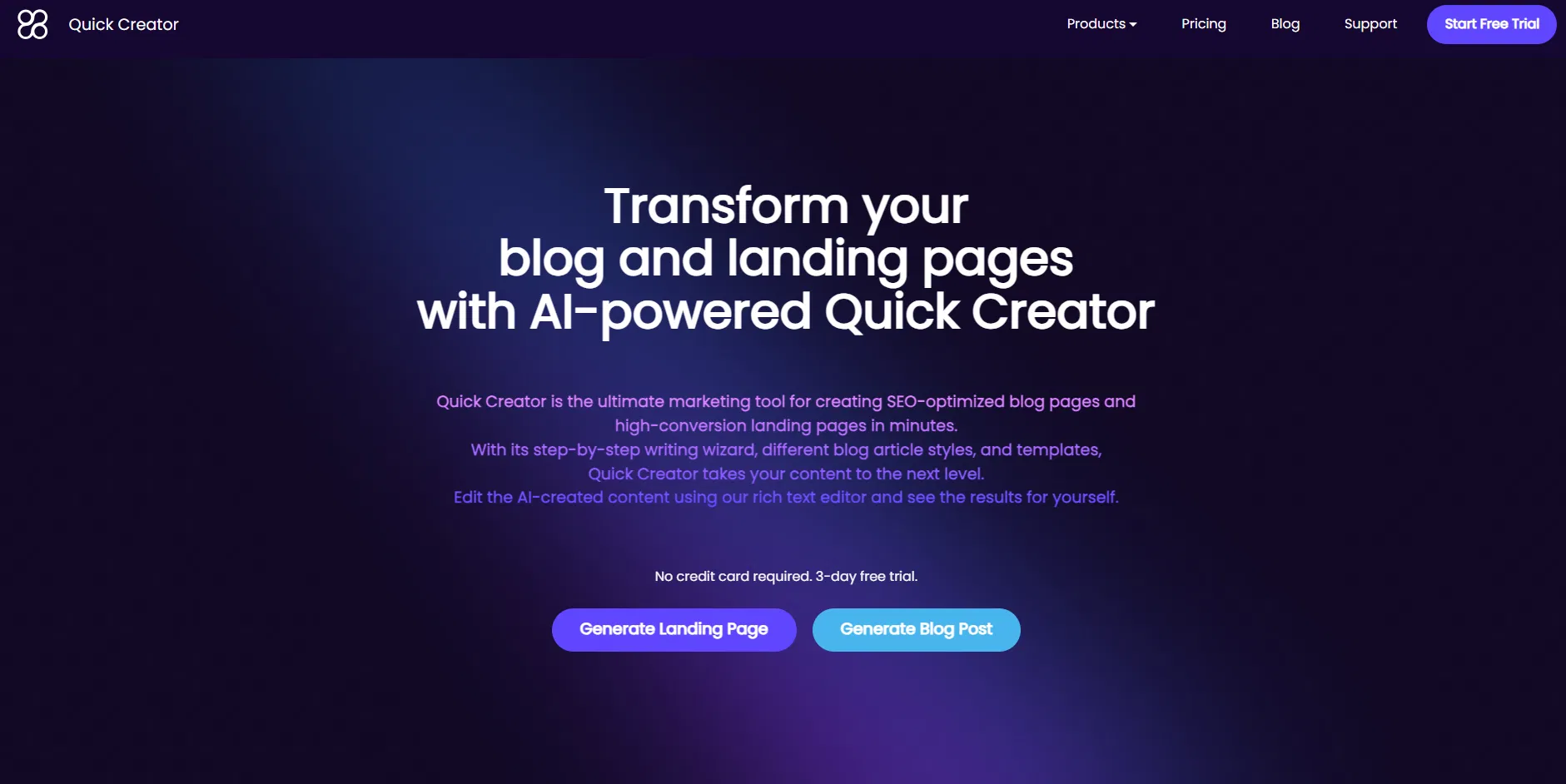 Quick Creator screenshot