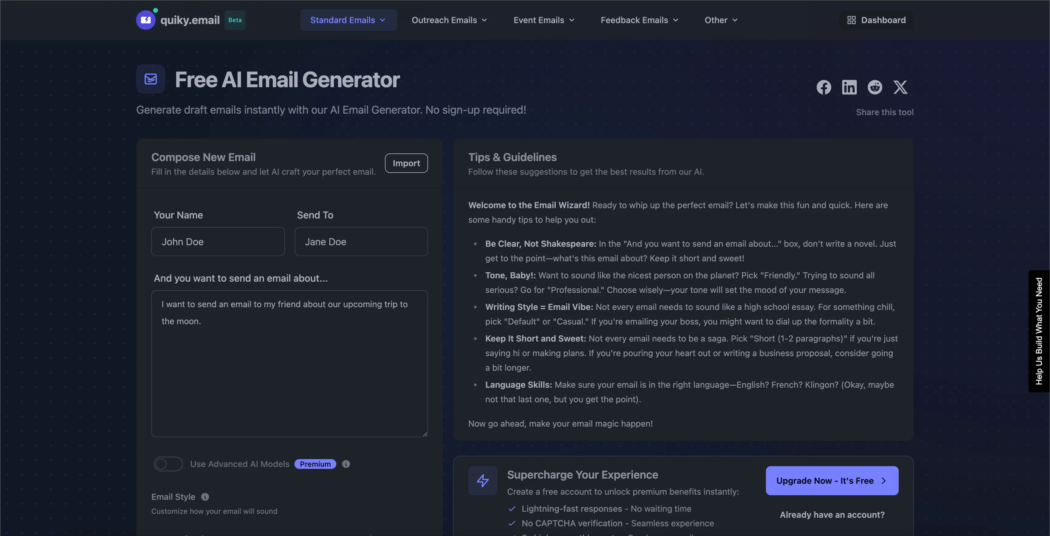 Quiky Mail screenshot