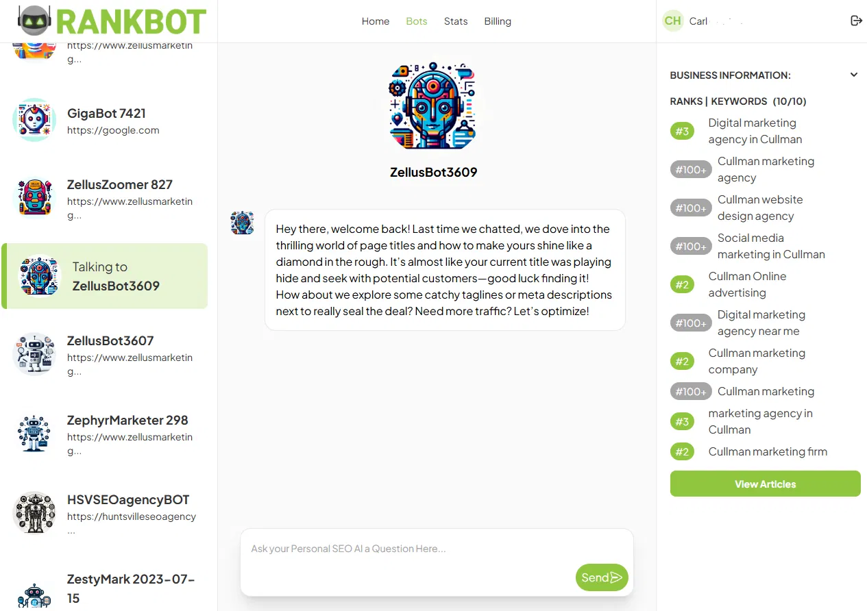 RankBot | AI Linkbuilding Agent screenshot