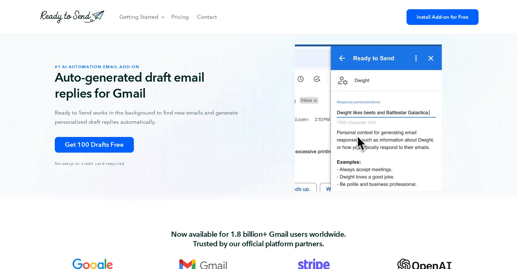 Ready to Send screenshot