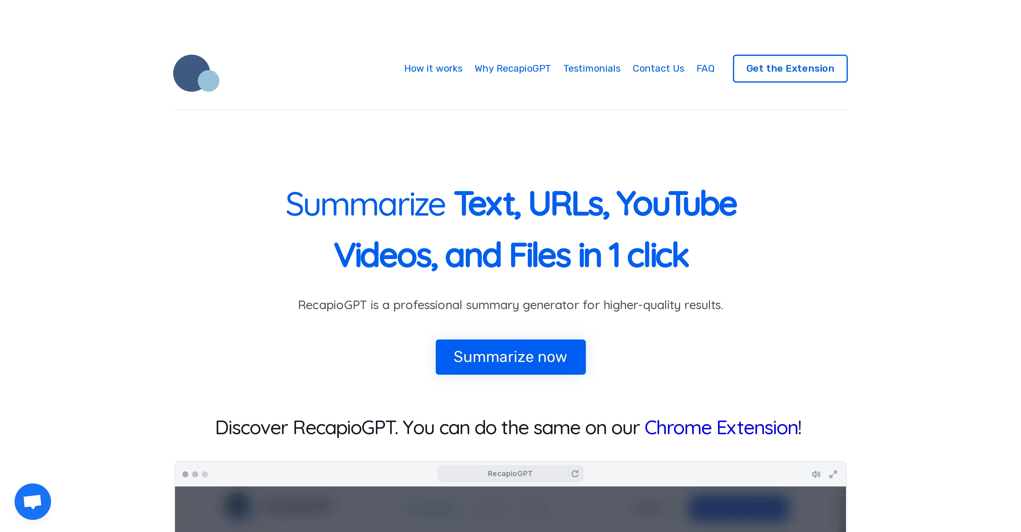RecapioGPT screenshot