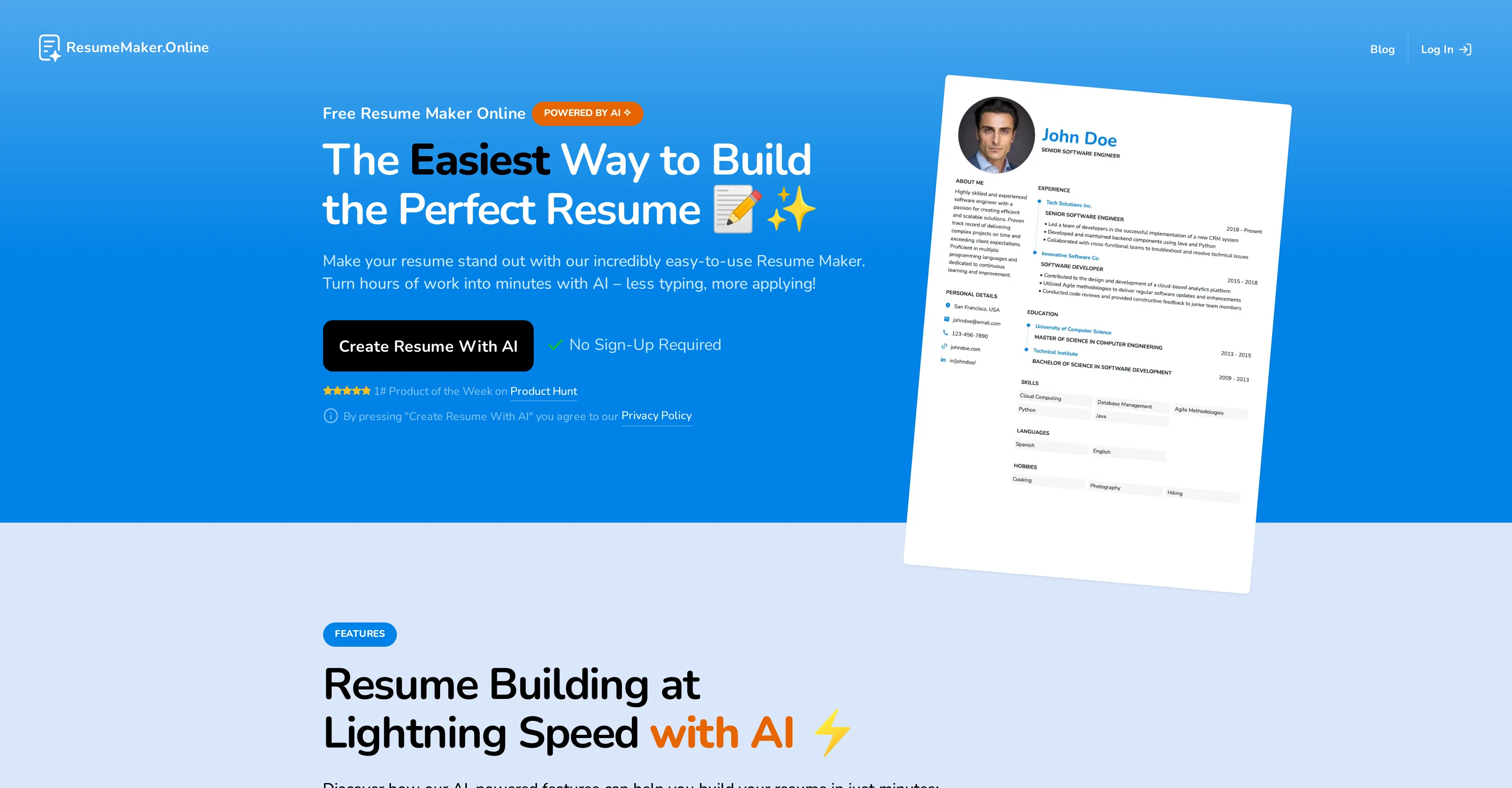 ResumeMaker.Online screenshot