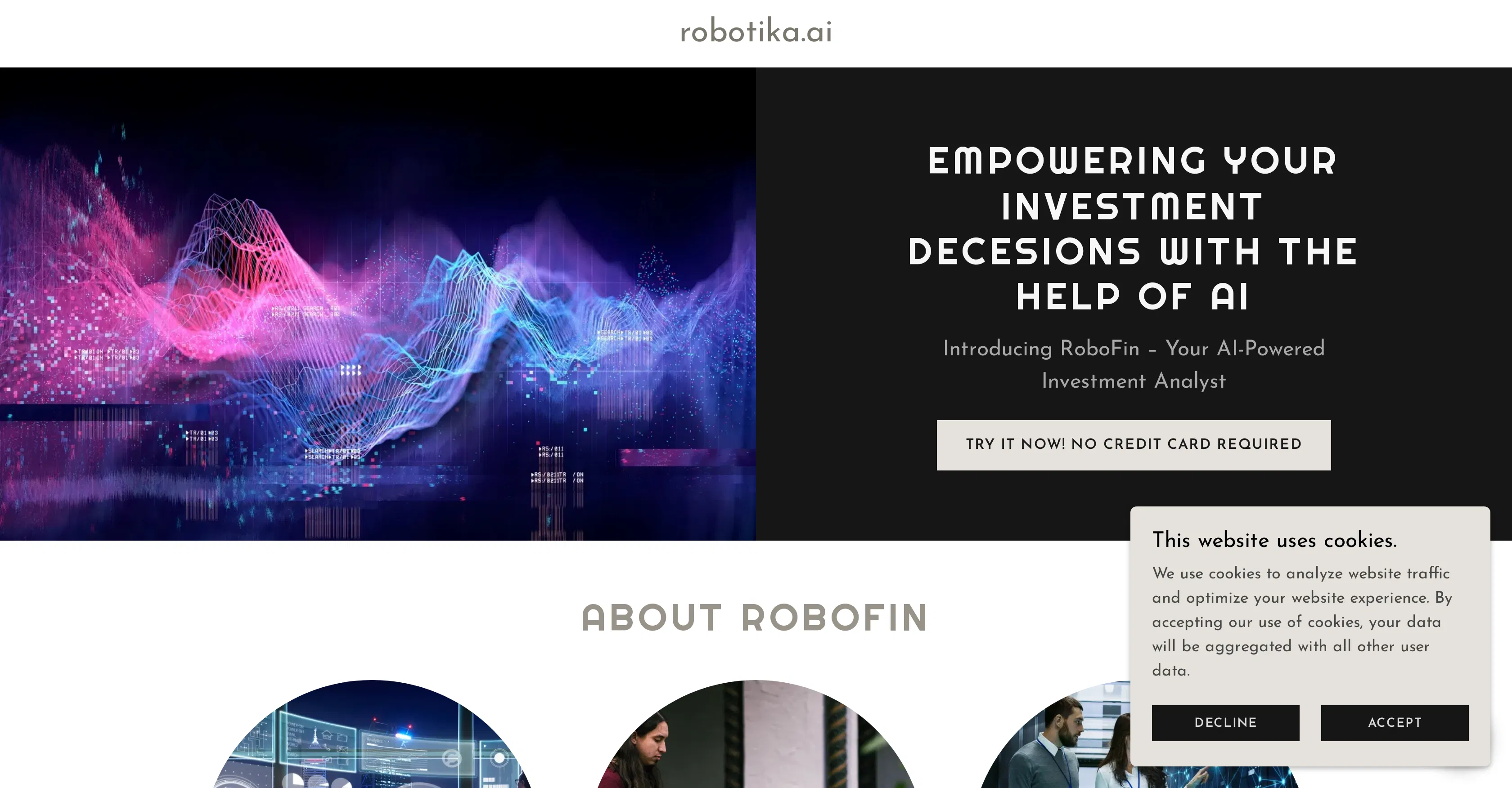 RoboFin screenshot