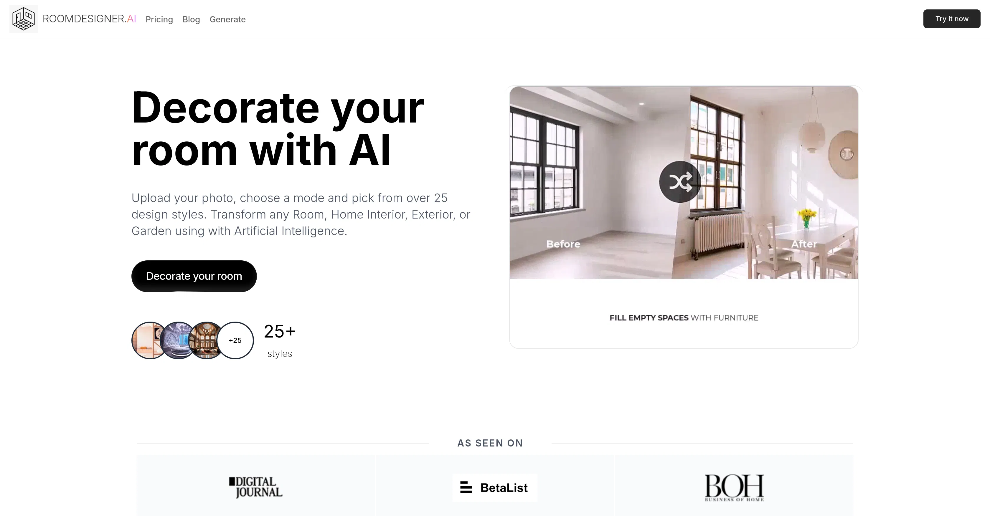 RoomDesigner AI screenshot