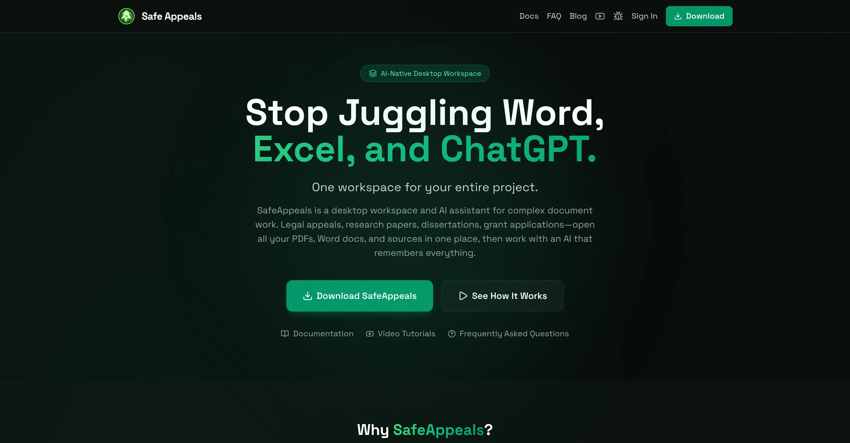 Safe Appeals screenshot