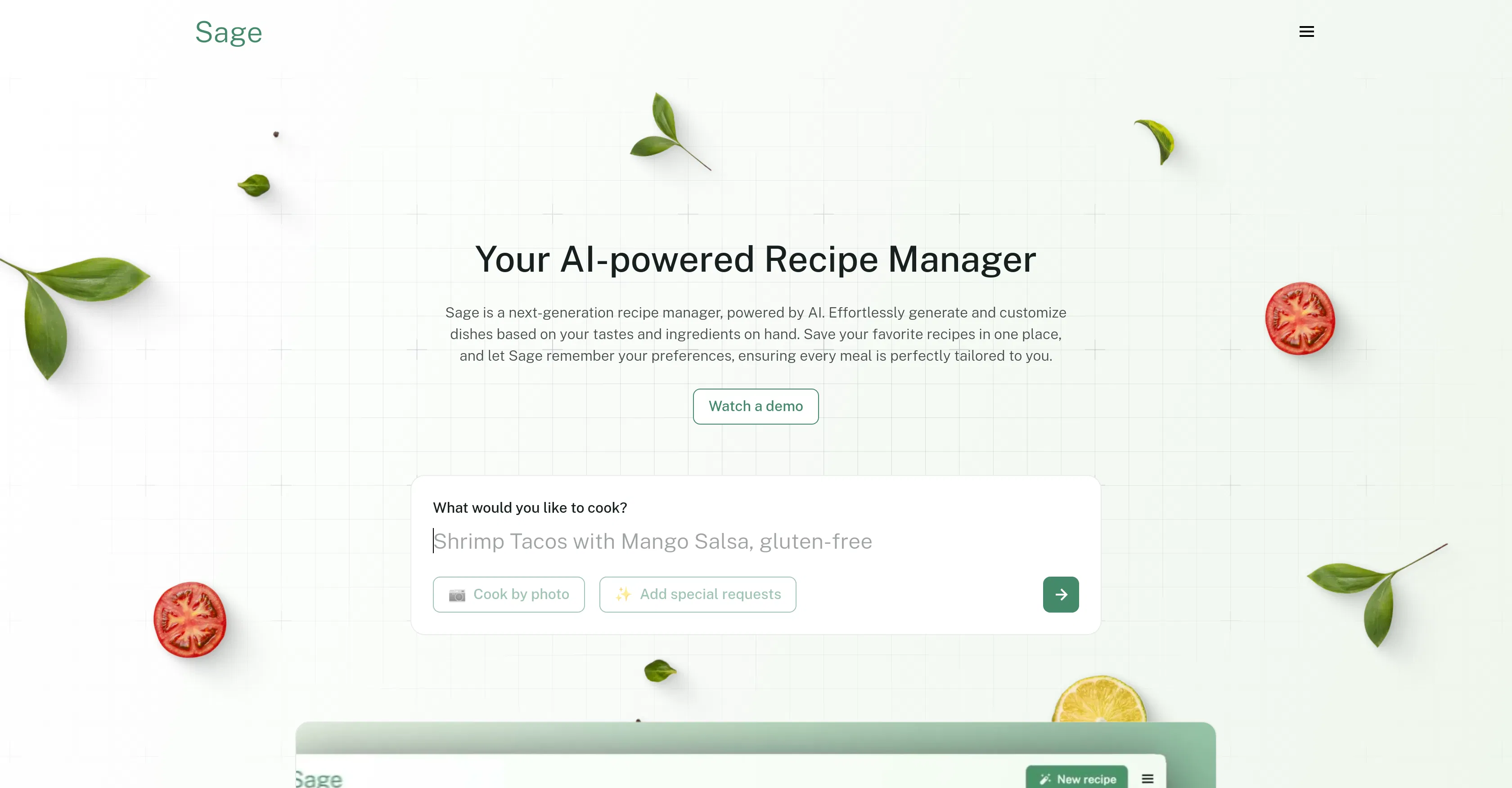 Sage Cooking screenshot