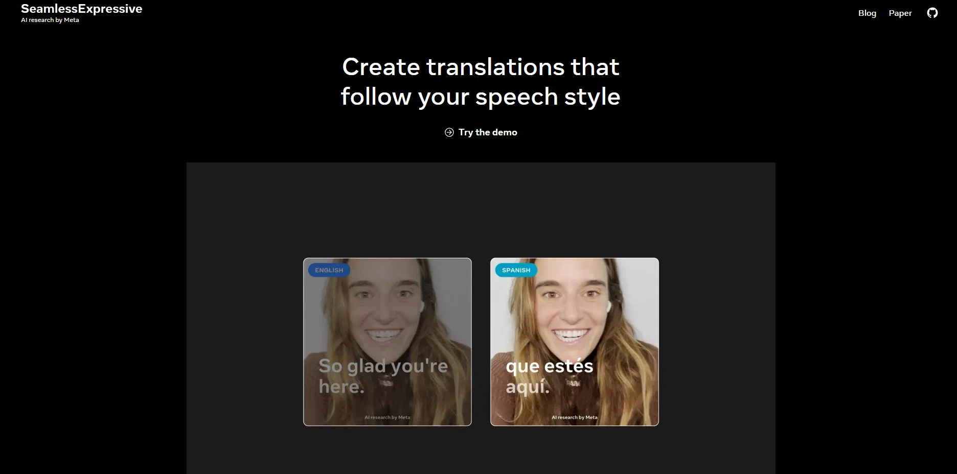 SeamlessExpressive screenshot