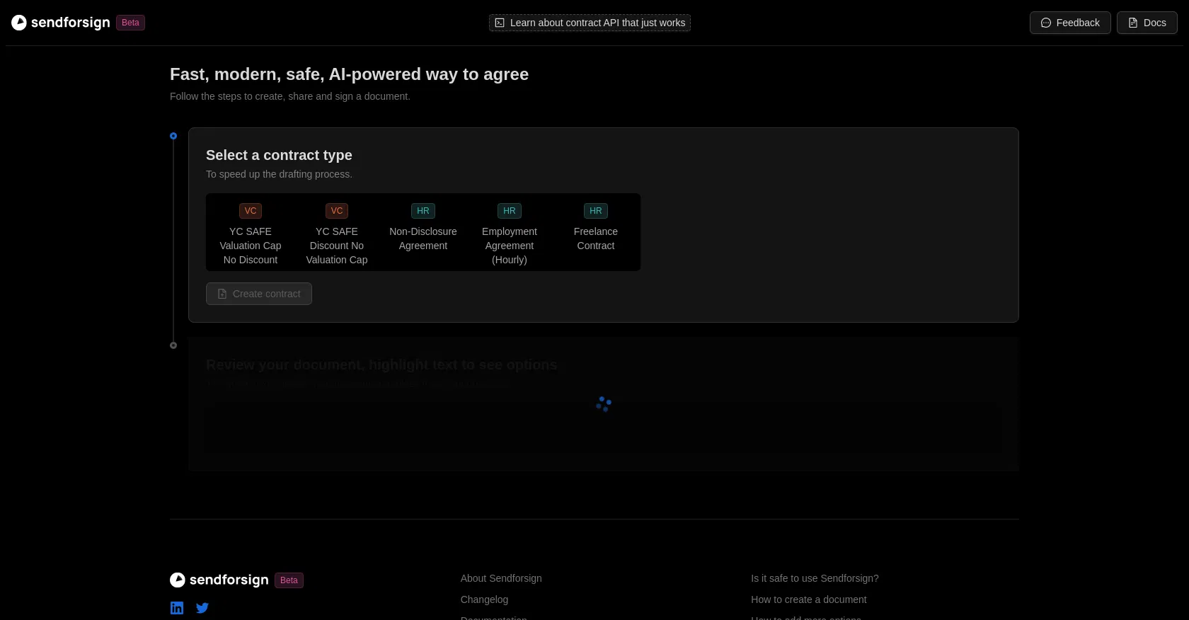 Sendforsign screenshot