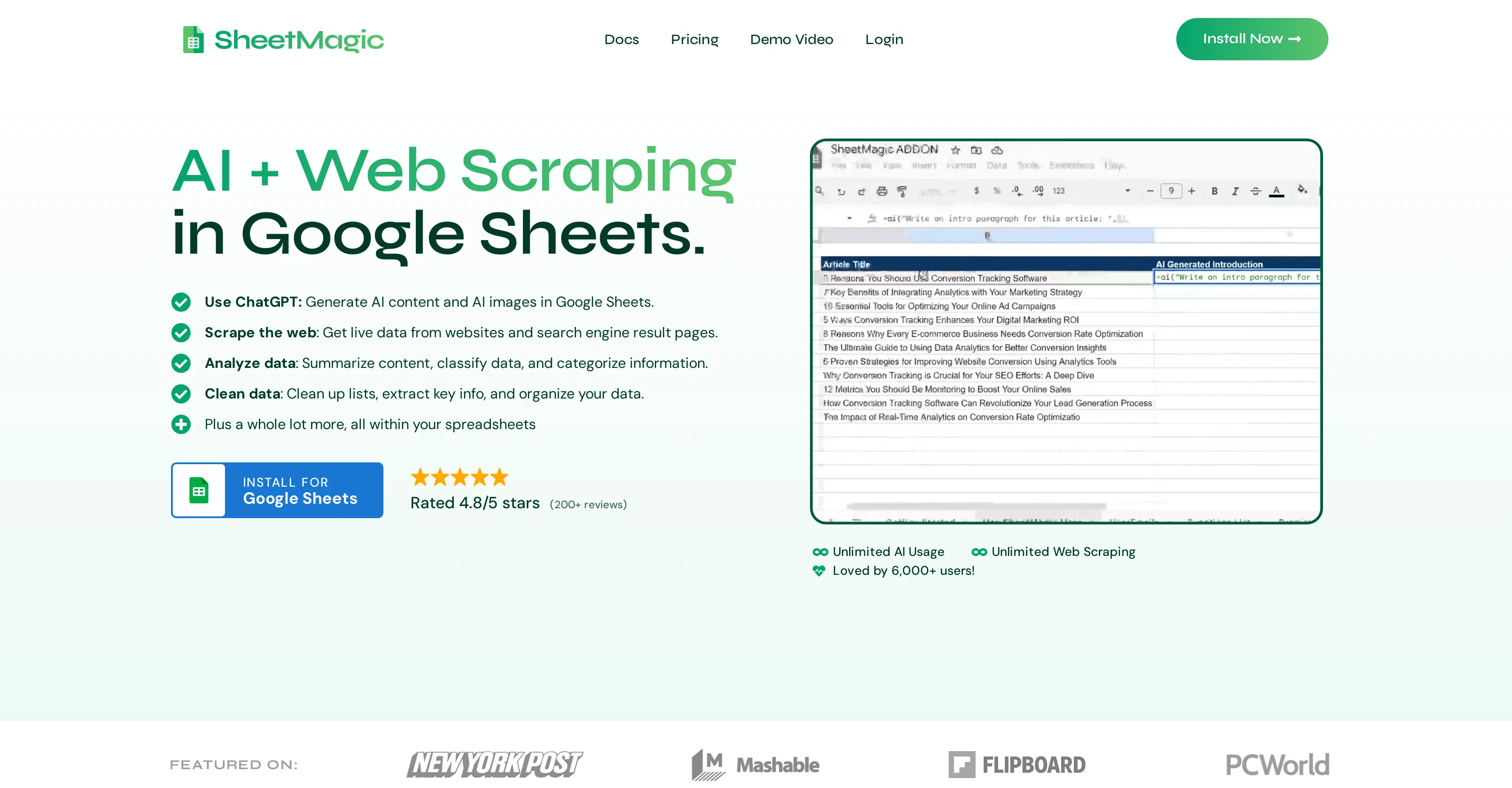 SheetMagic screenshot