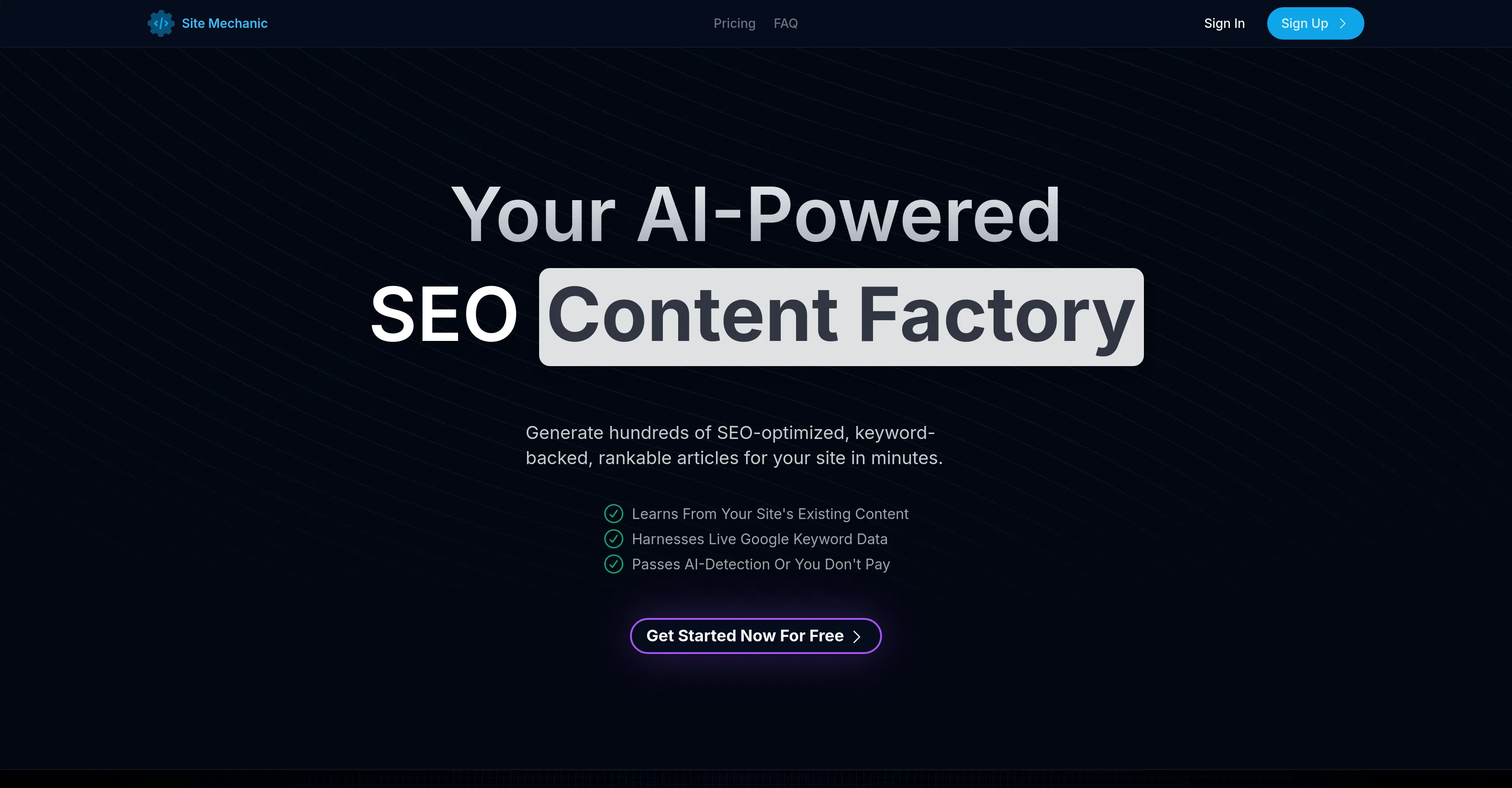 Site Mechanic screenshot