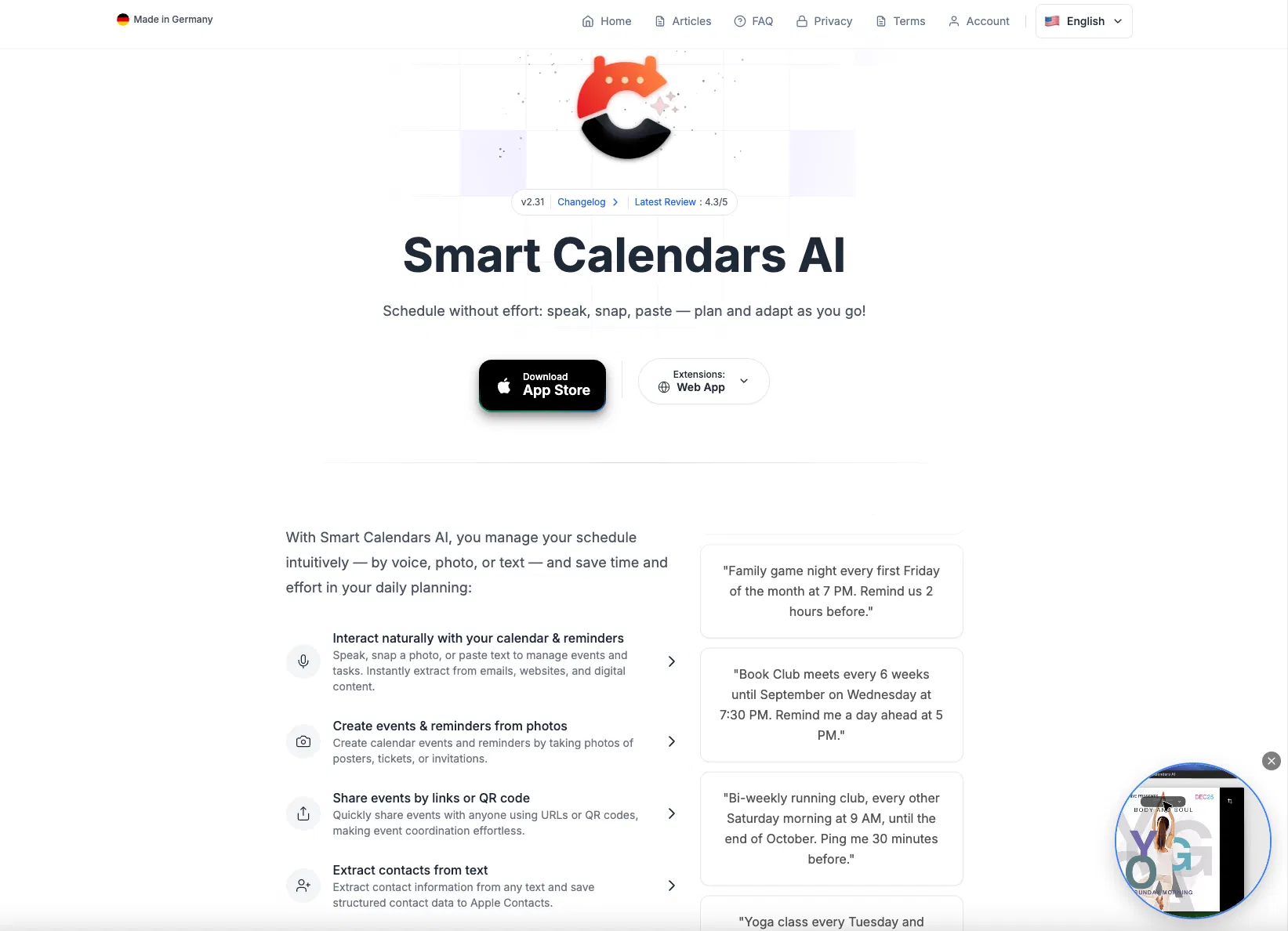 Smart Calendars AI — Plan fast & easy screenshot