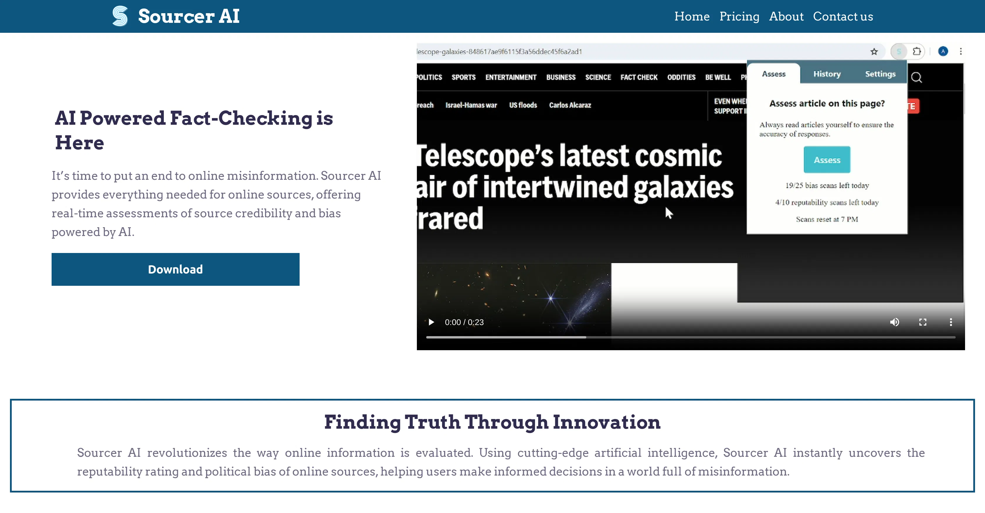 Sourcer AI screenshot