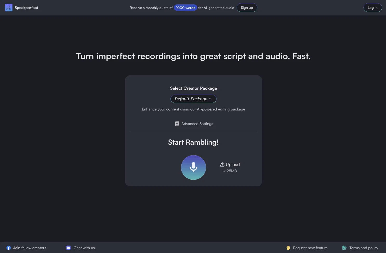 SpeakPerfect screenshot