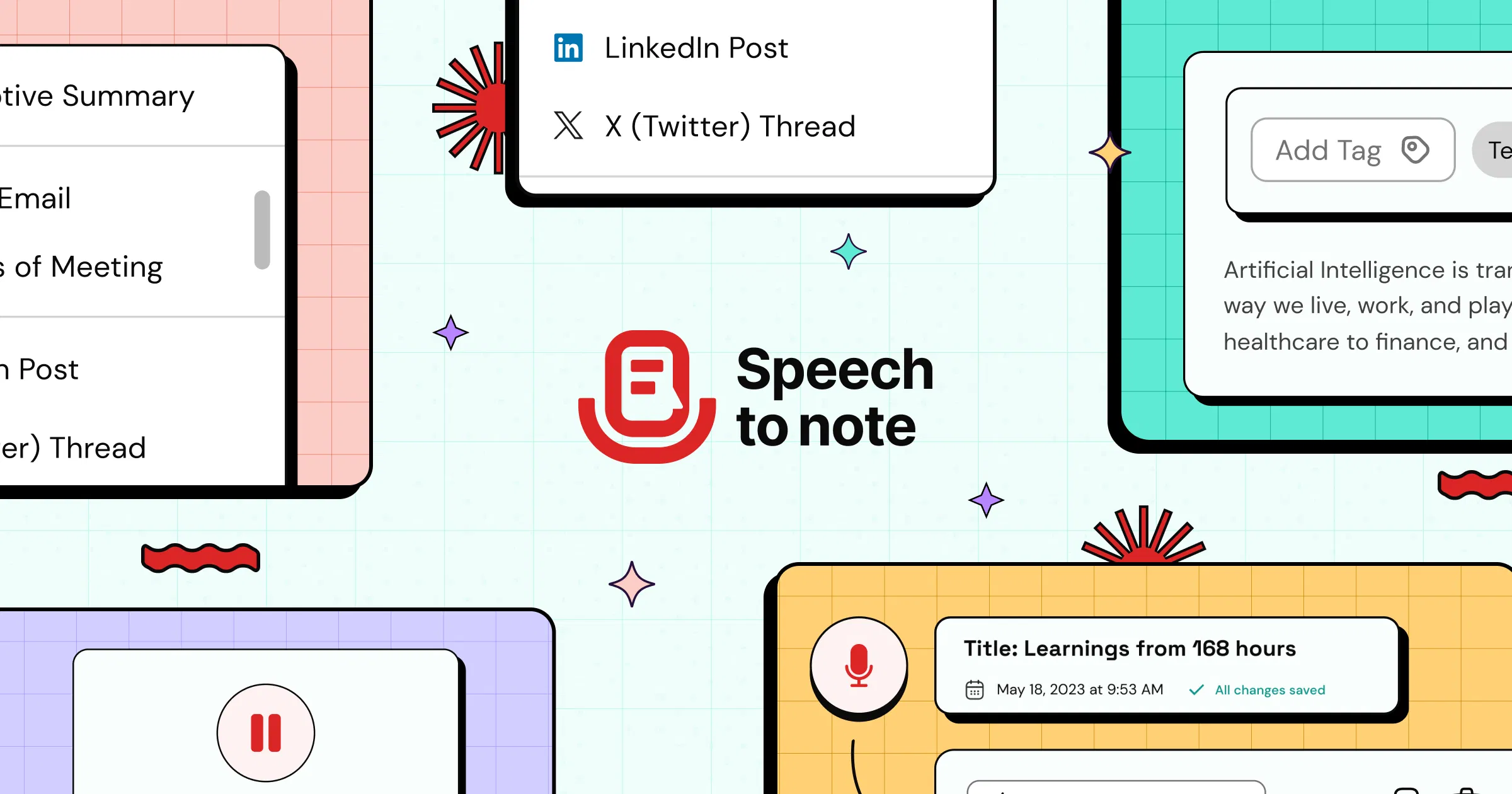 Speech to Note screenshot