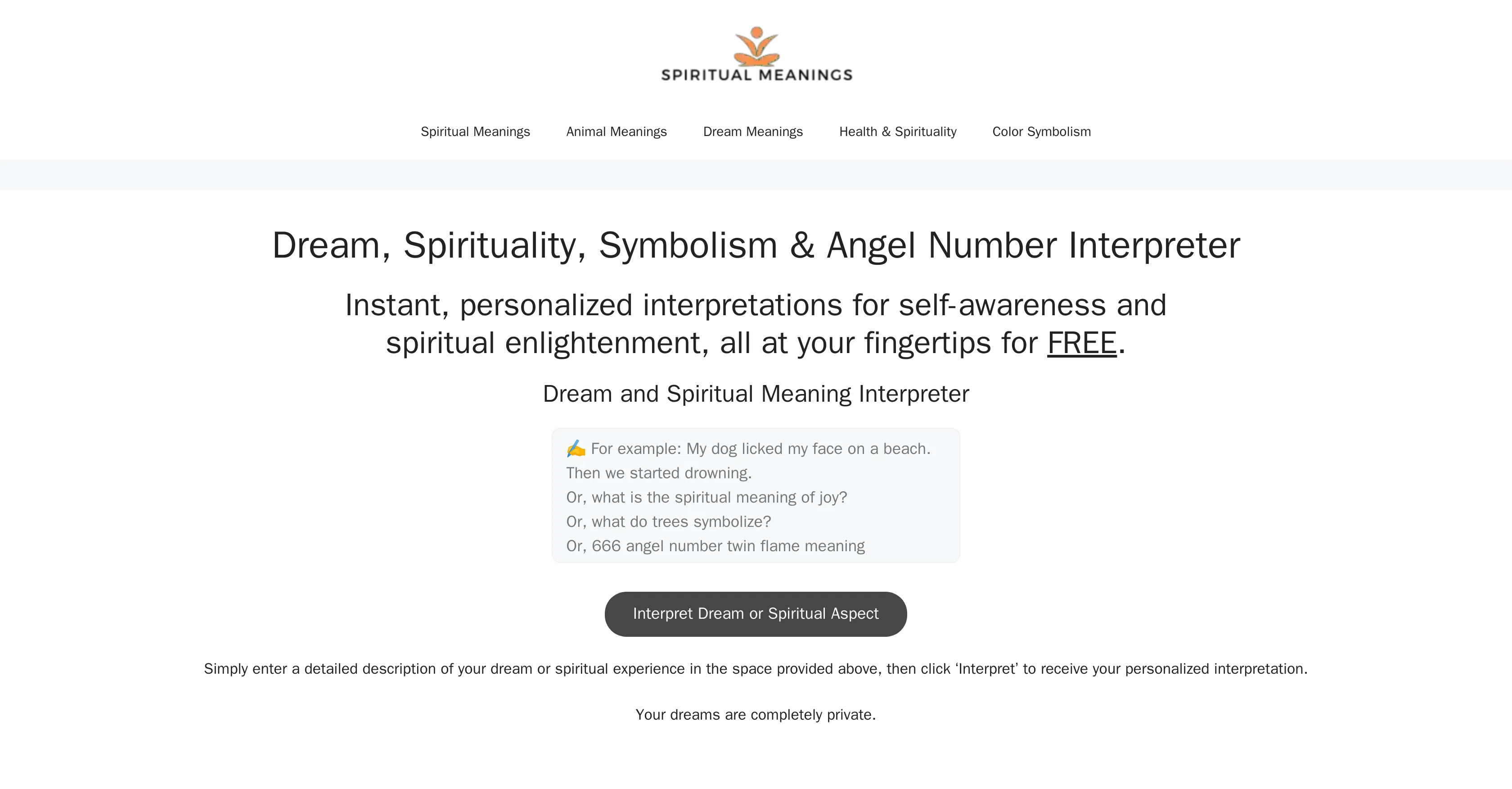 Spiritual Meanings screenshot