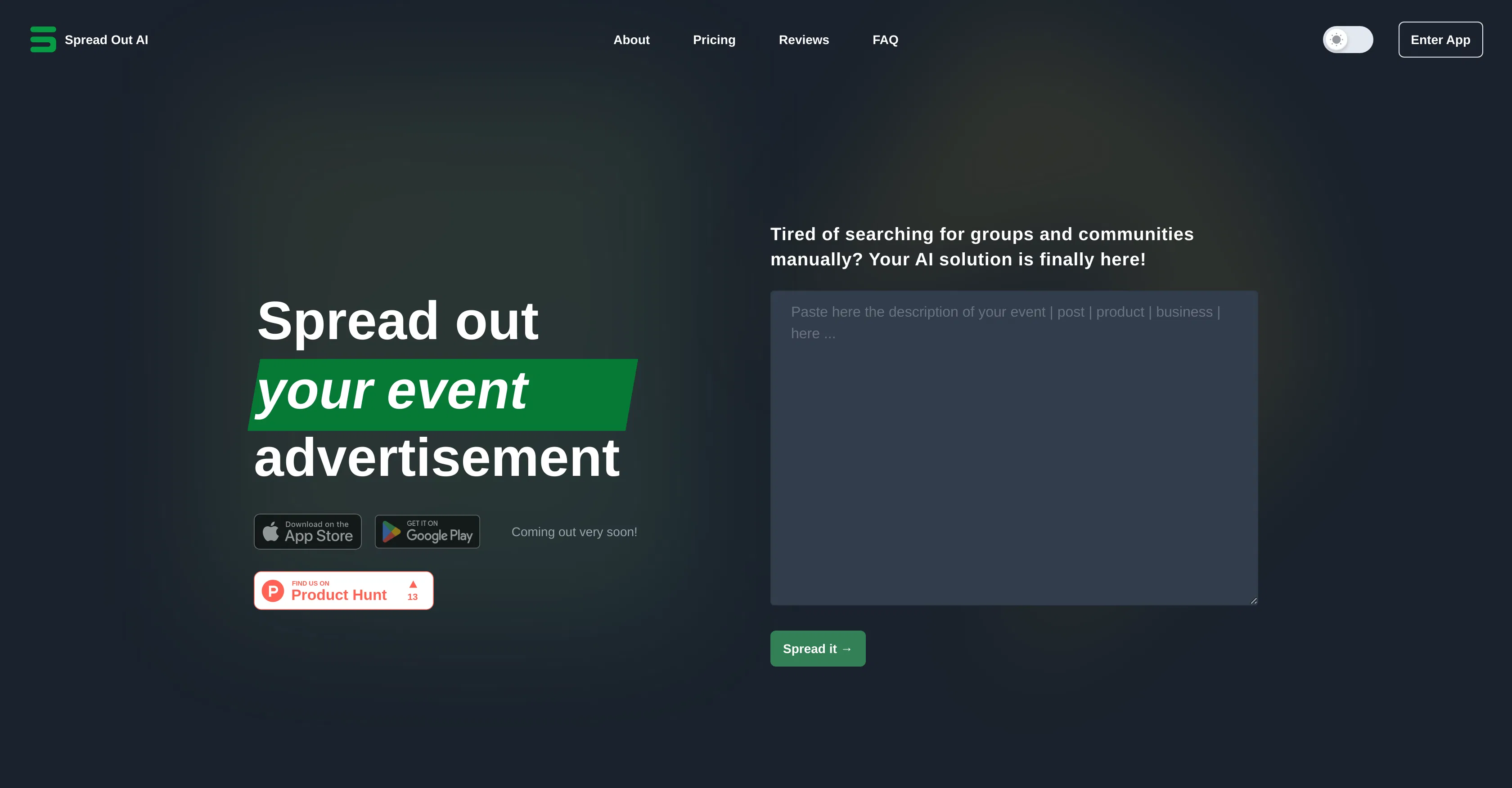 Spread Out AI screenshot