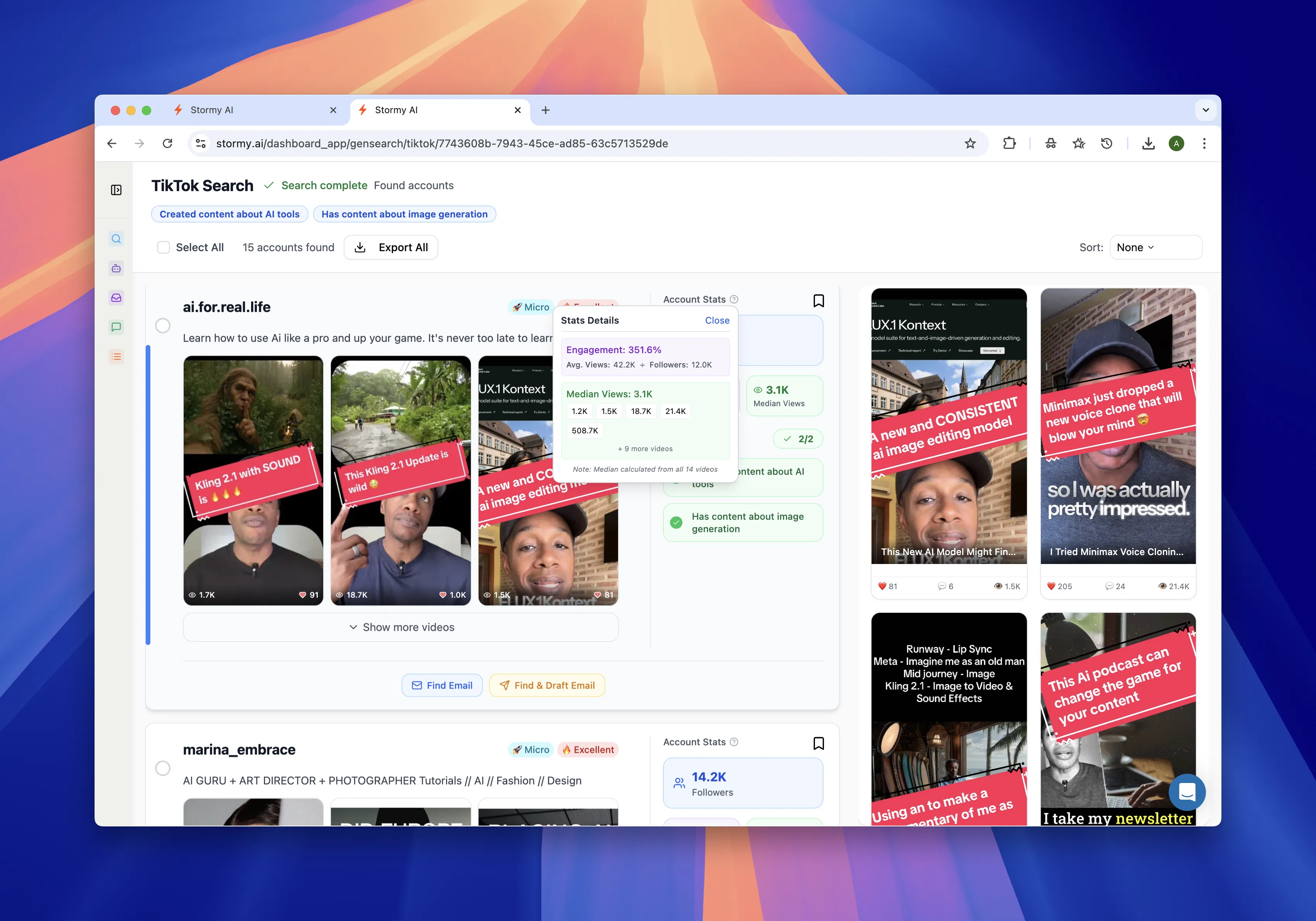 Stormy AI screenshot
