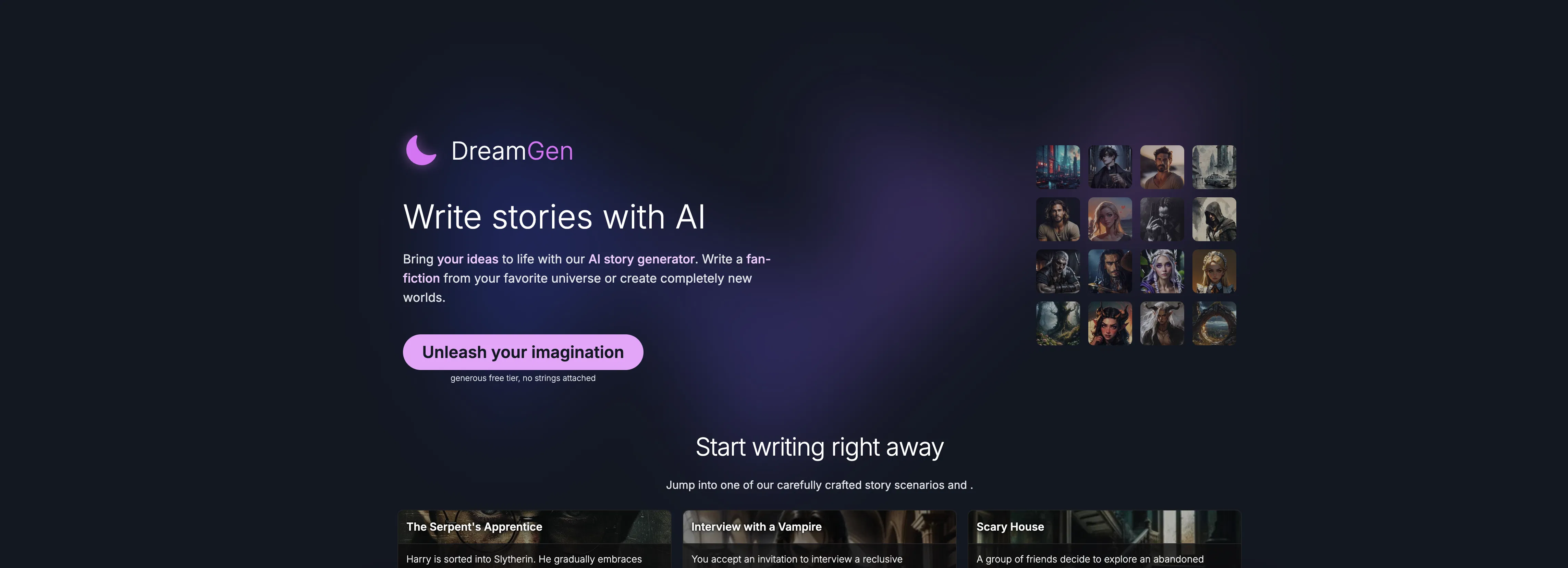 Story AI by DreamGen screenshot
