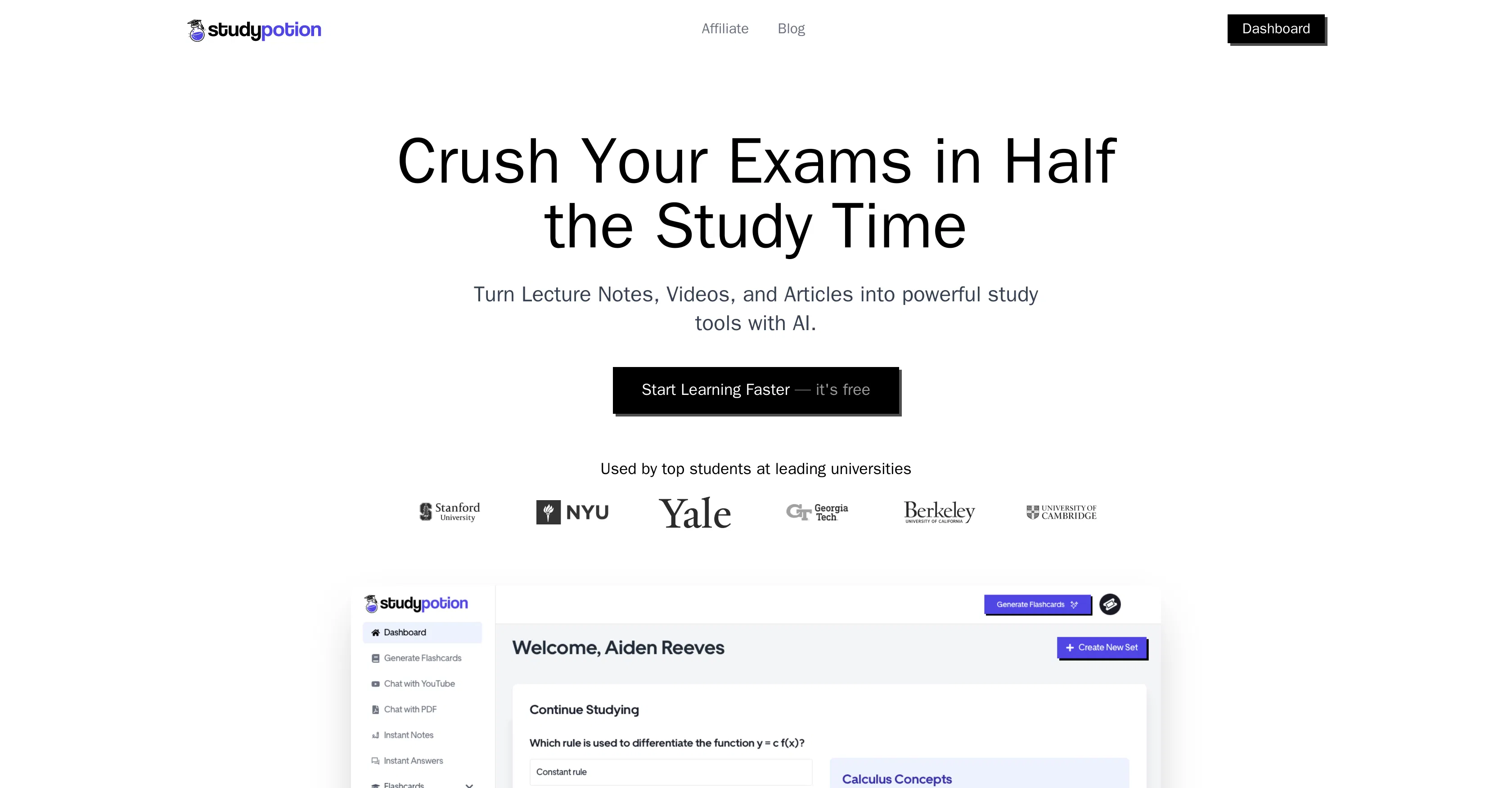 Study Potion AI screenshot