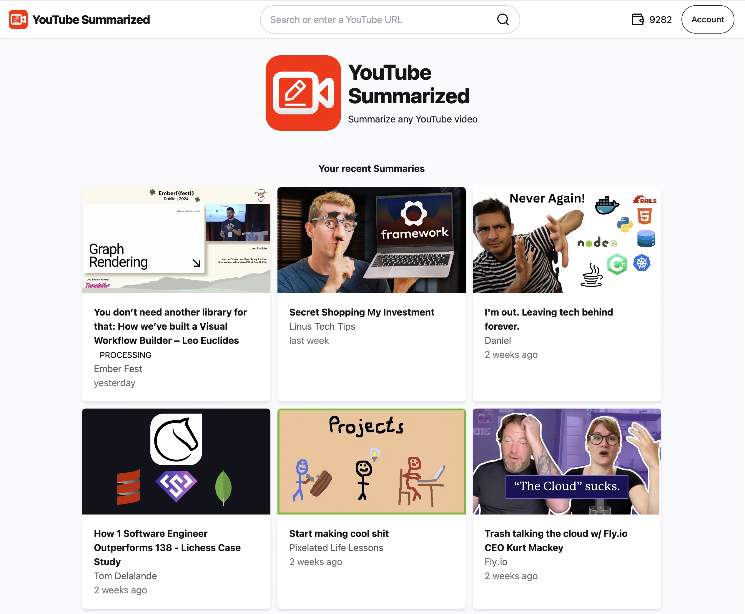 SummYT - YouTube Summarized screenshot