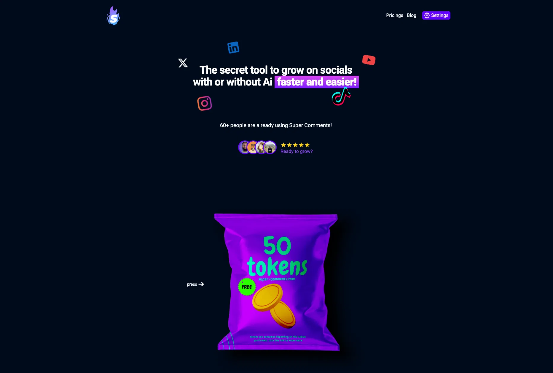 Super Comments AI screenshot