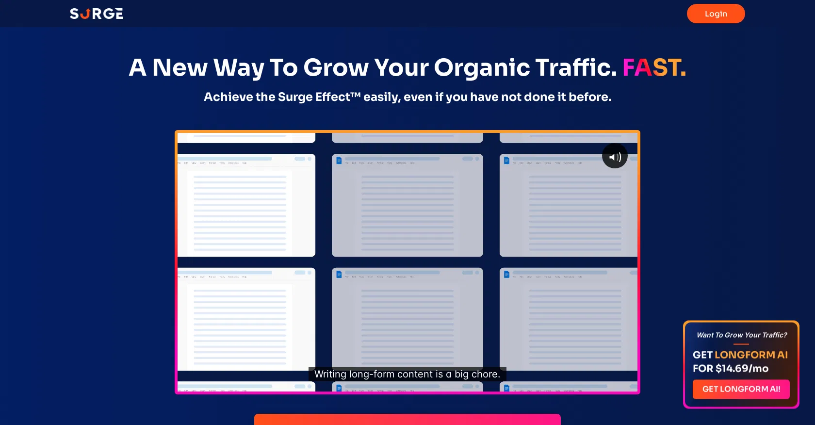 Surgegraph screenshot