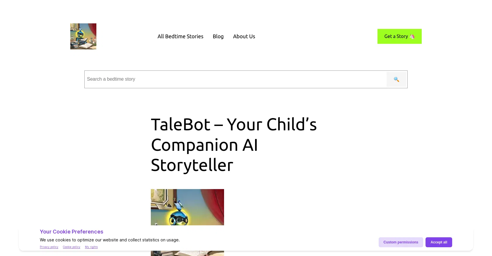 TaleBot screenshot