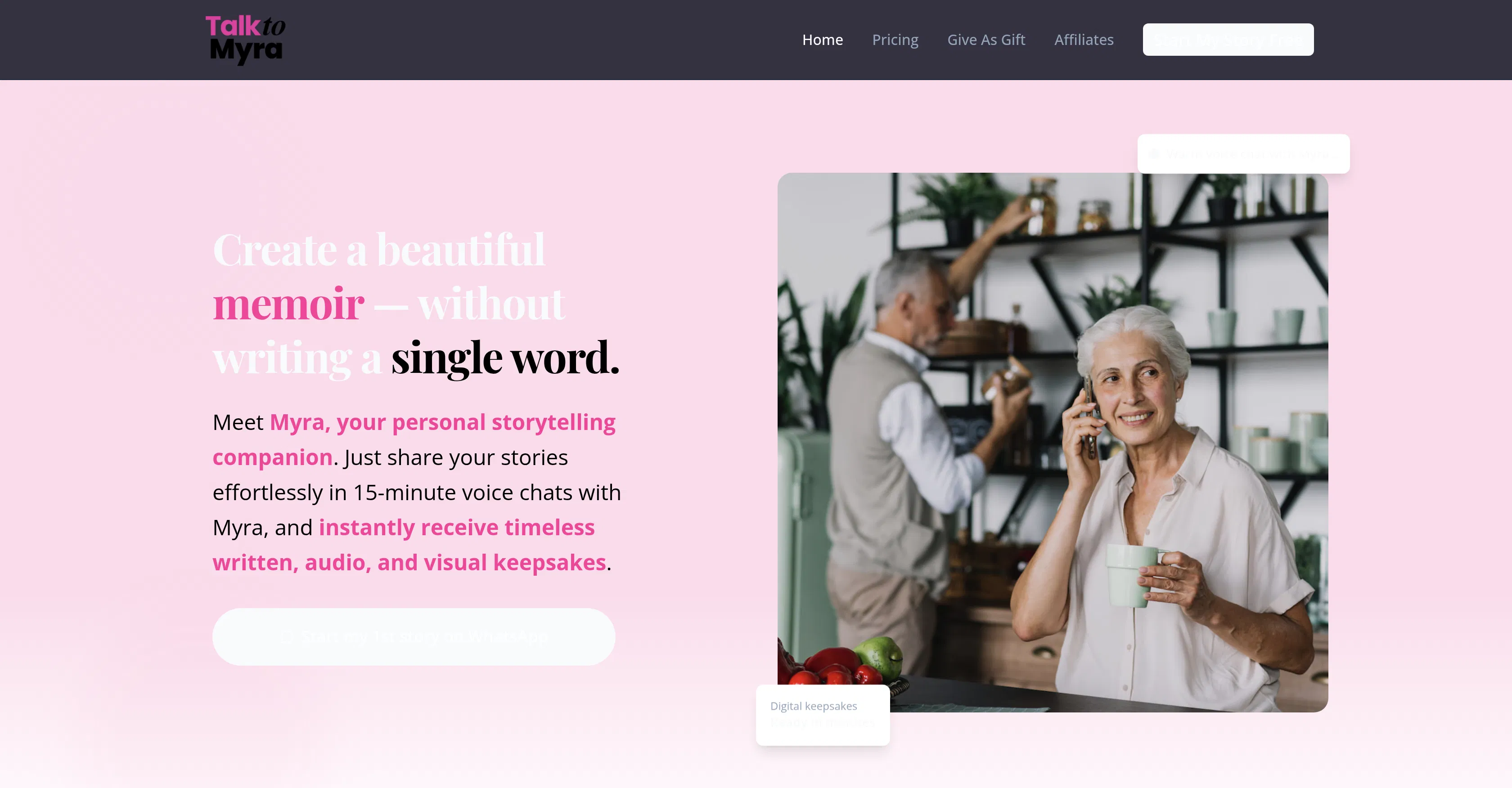 Talk To Myra screenshot