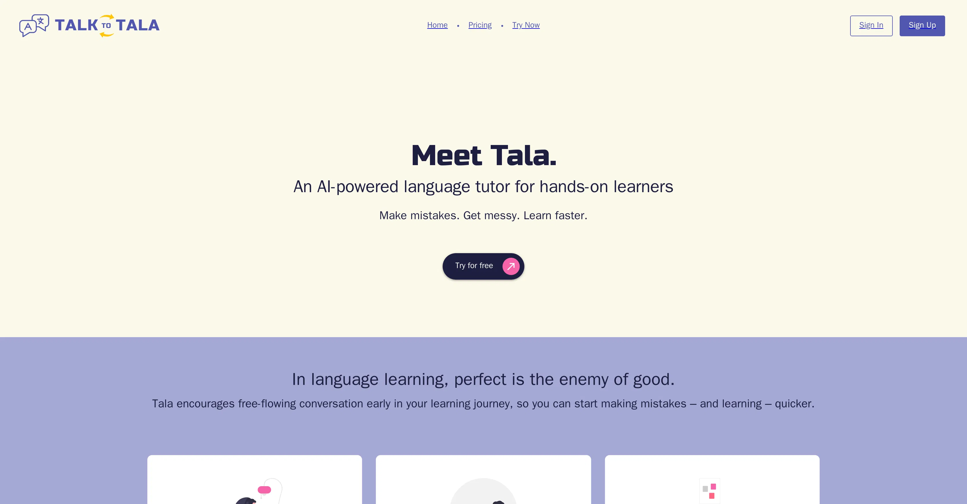 Talk to Tala screenshot