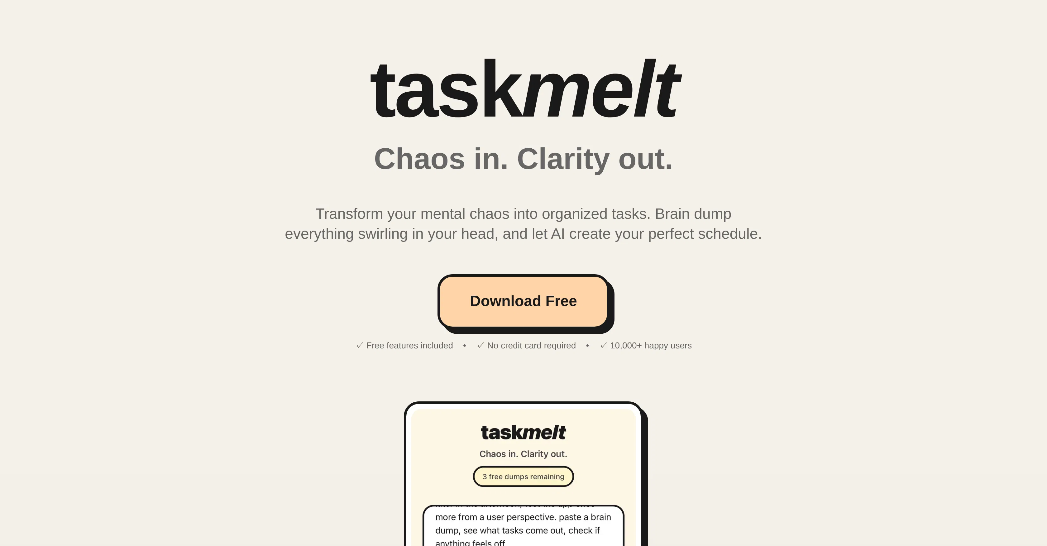 taskmelt screenshot