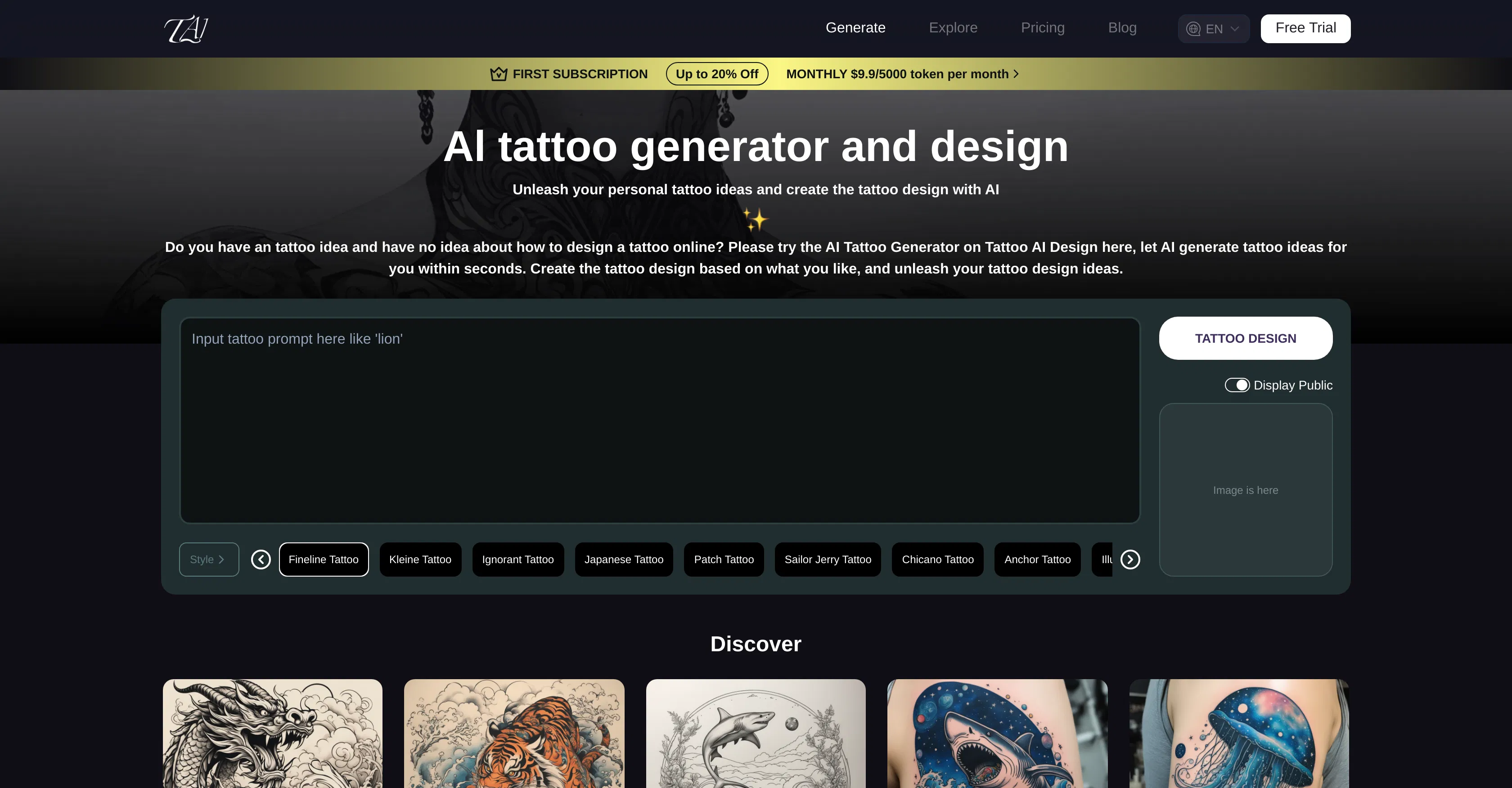 Tattoo AI Design screenshot