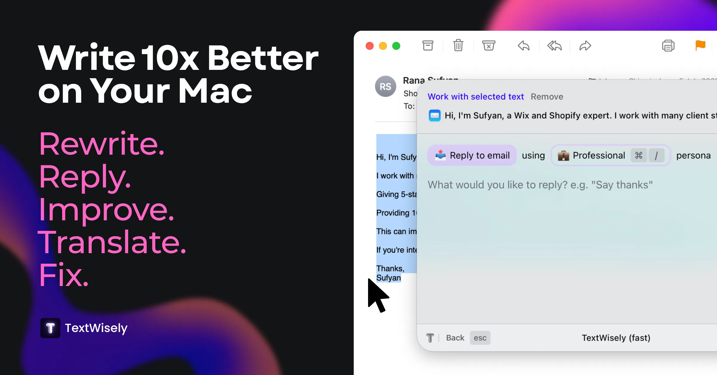 TextWisely screenshot