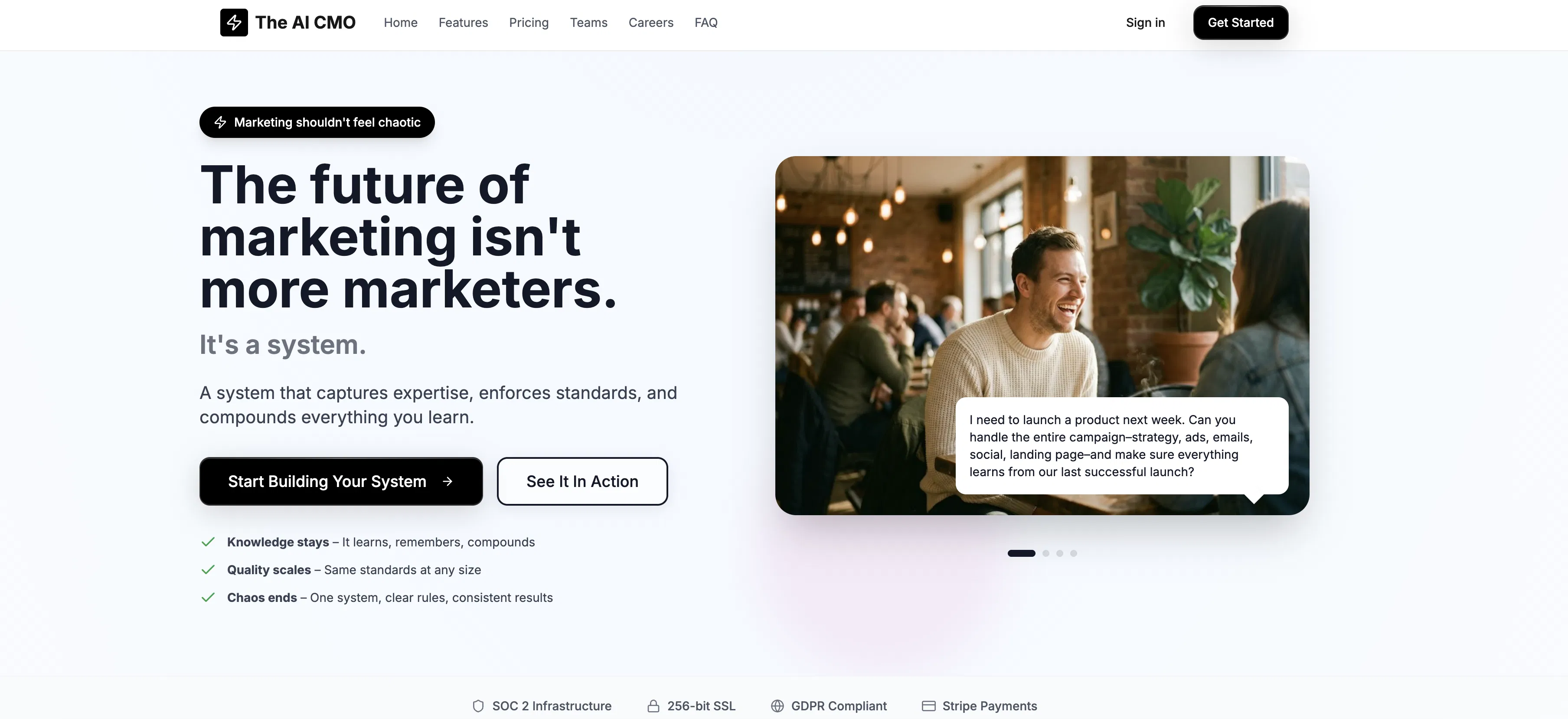 The AI CMO screenshot