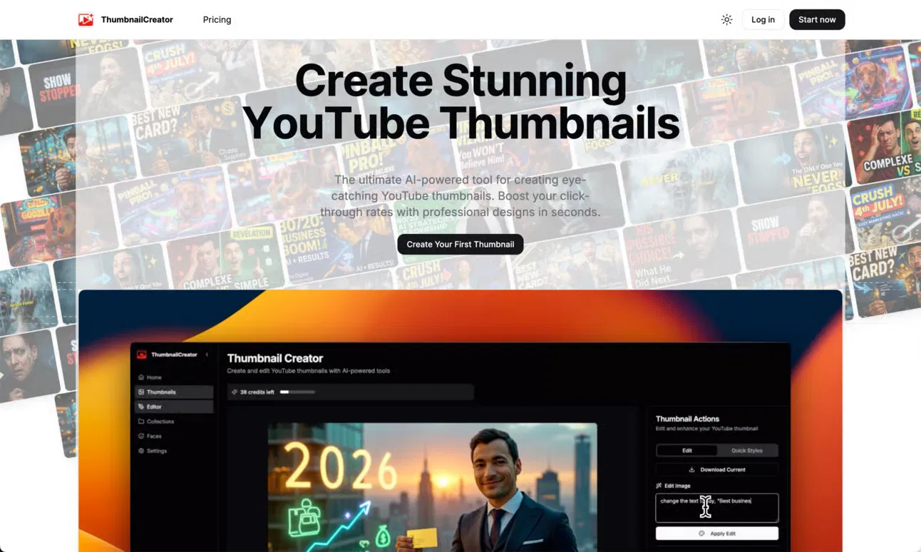 ThumbnailCreator.com screenshot