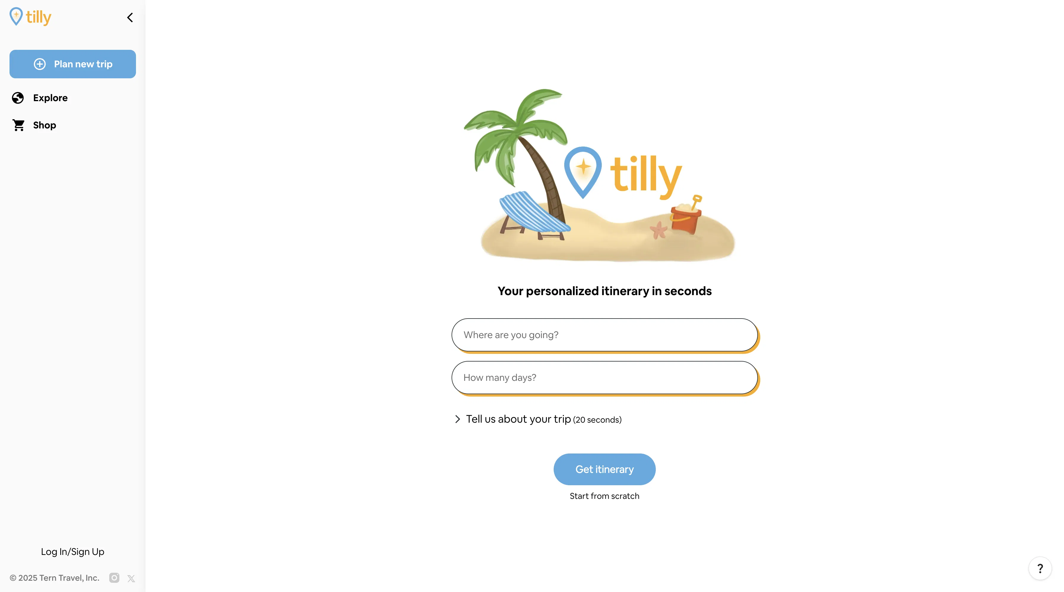 Tilly (formerly Tern) screenshot