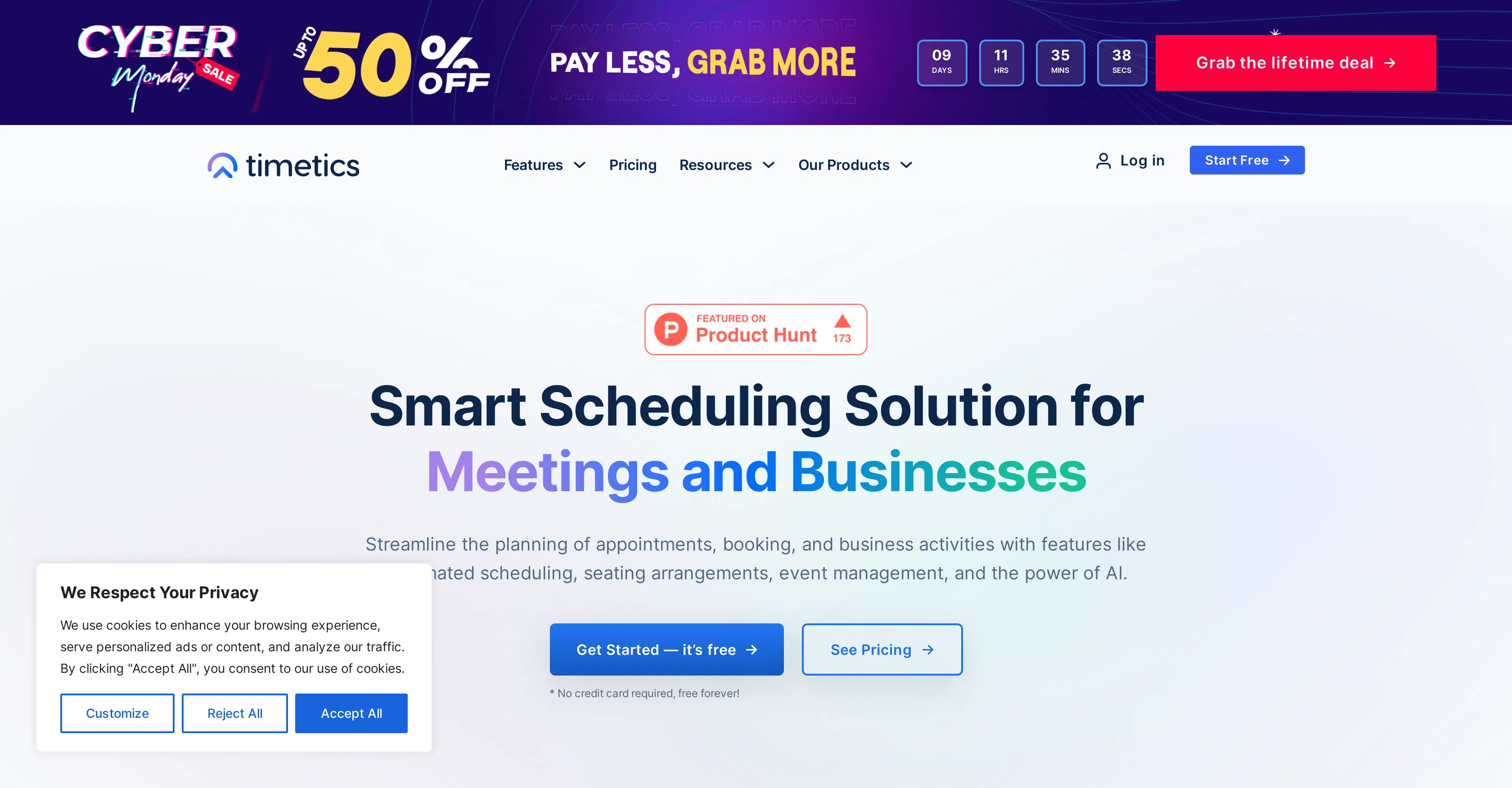 Timetics.ai screenshot