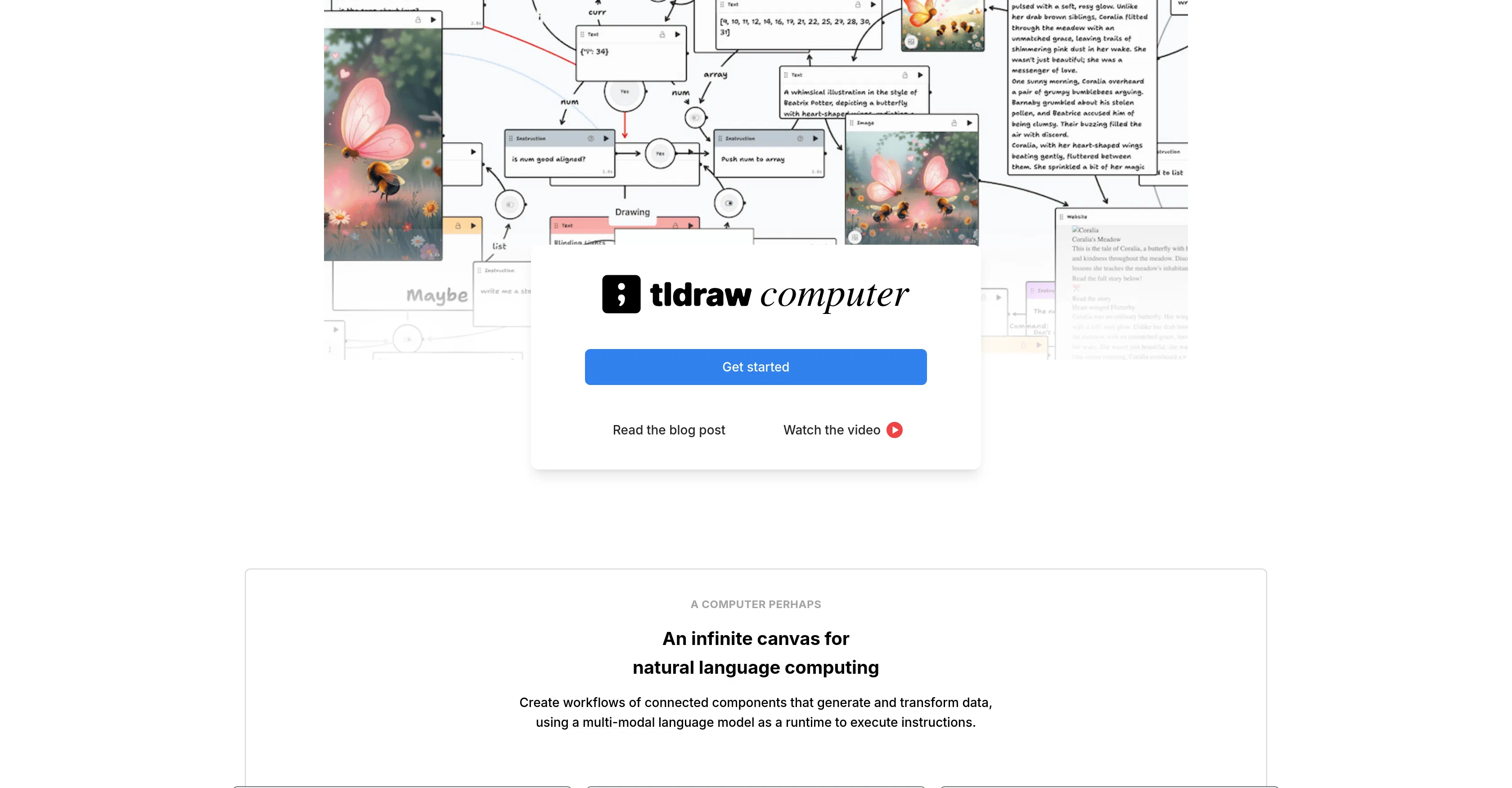 tldraw computer screenshot